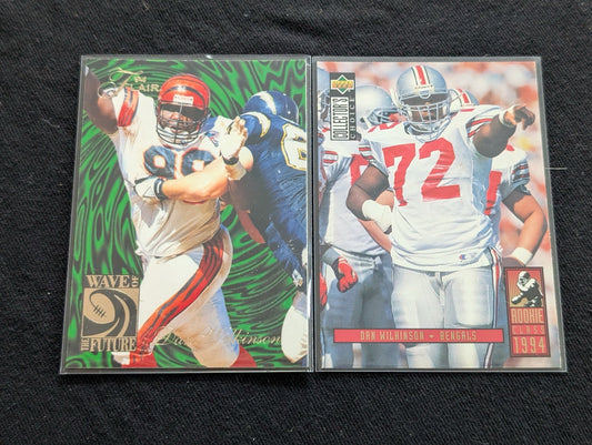 Dan "Big Daddy" Wilkinson 1994 Rookie Card Lot (2) Flair & Collector's Choice