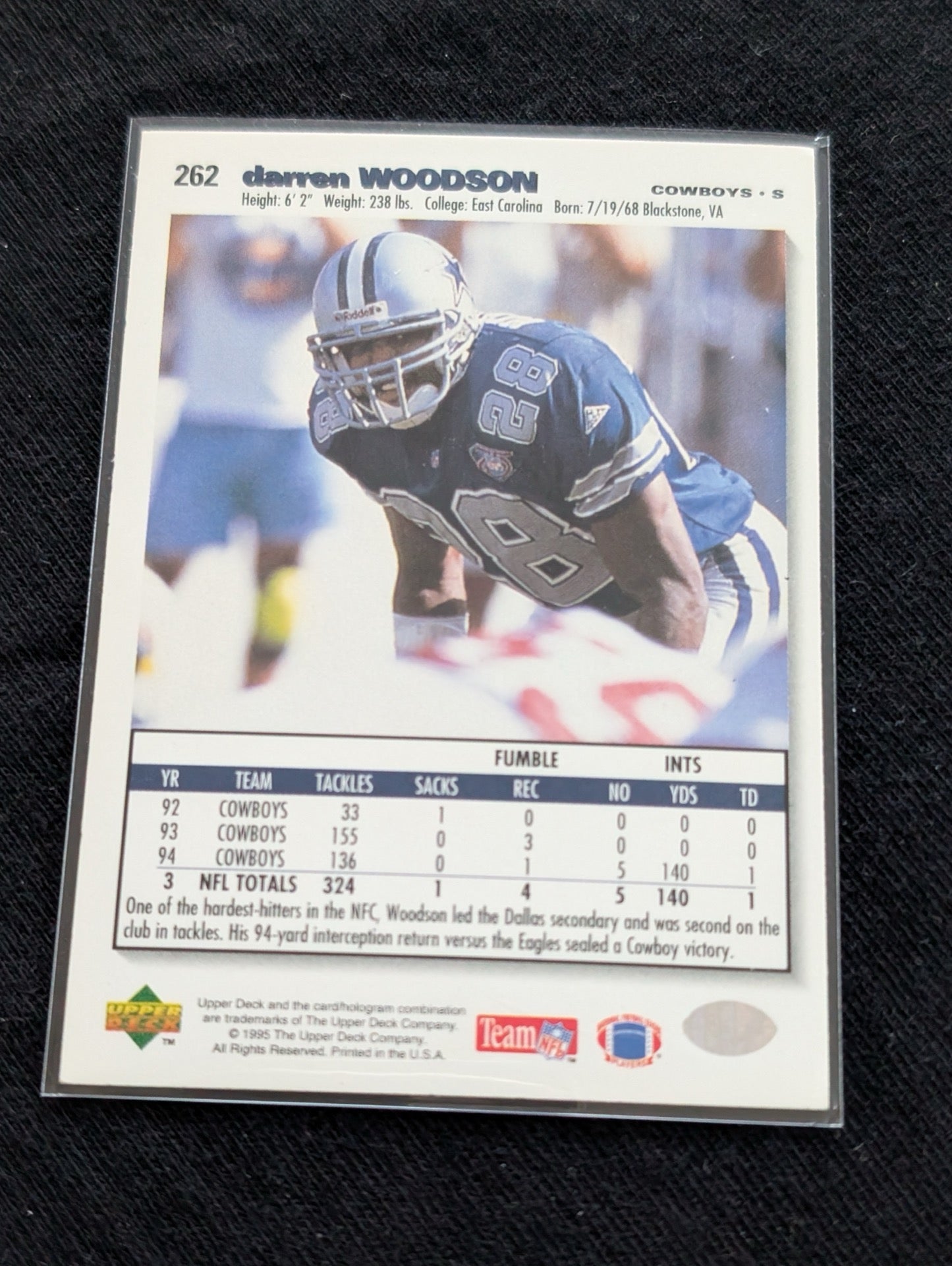 Darren Woodson HOF Cowboys Legend Card Lot (3) Collector's Choice 1994-96