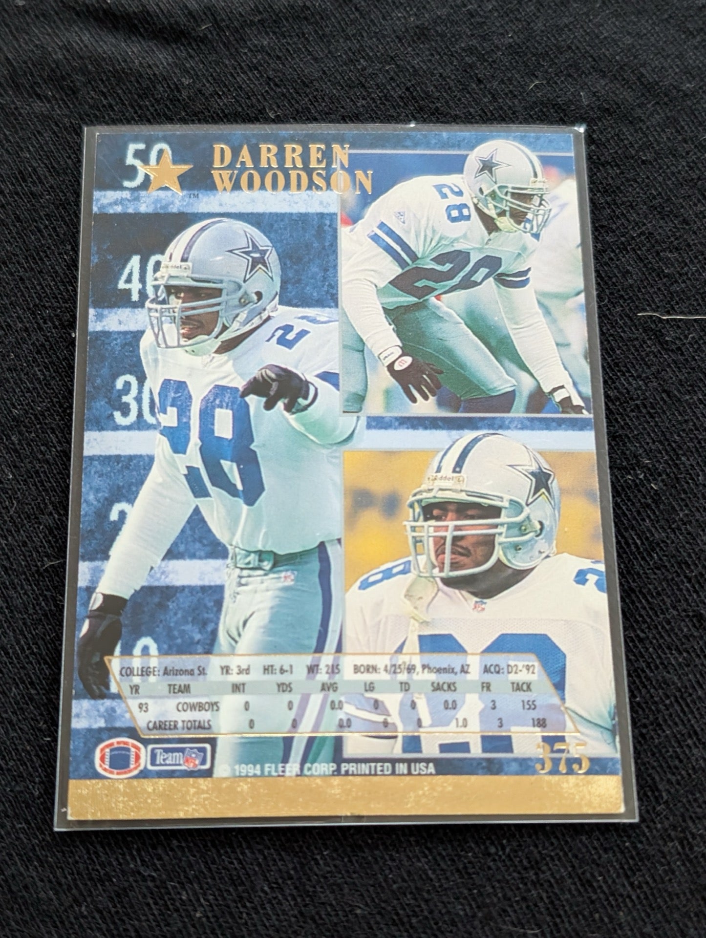 Darren Woodson HOF Cowboys Legend Card Lot (3) Collector's Choice 1994-96