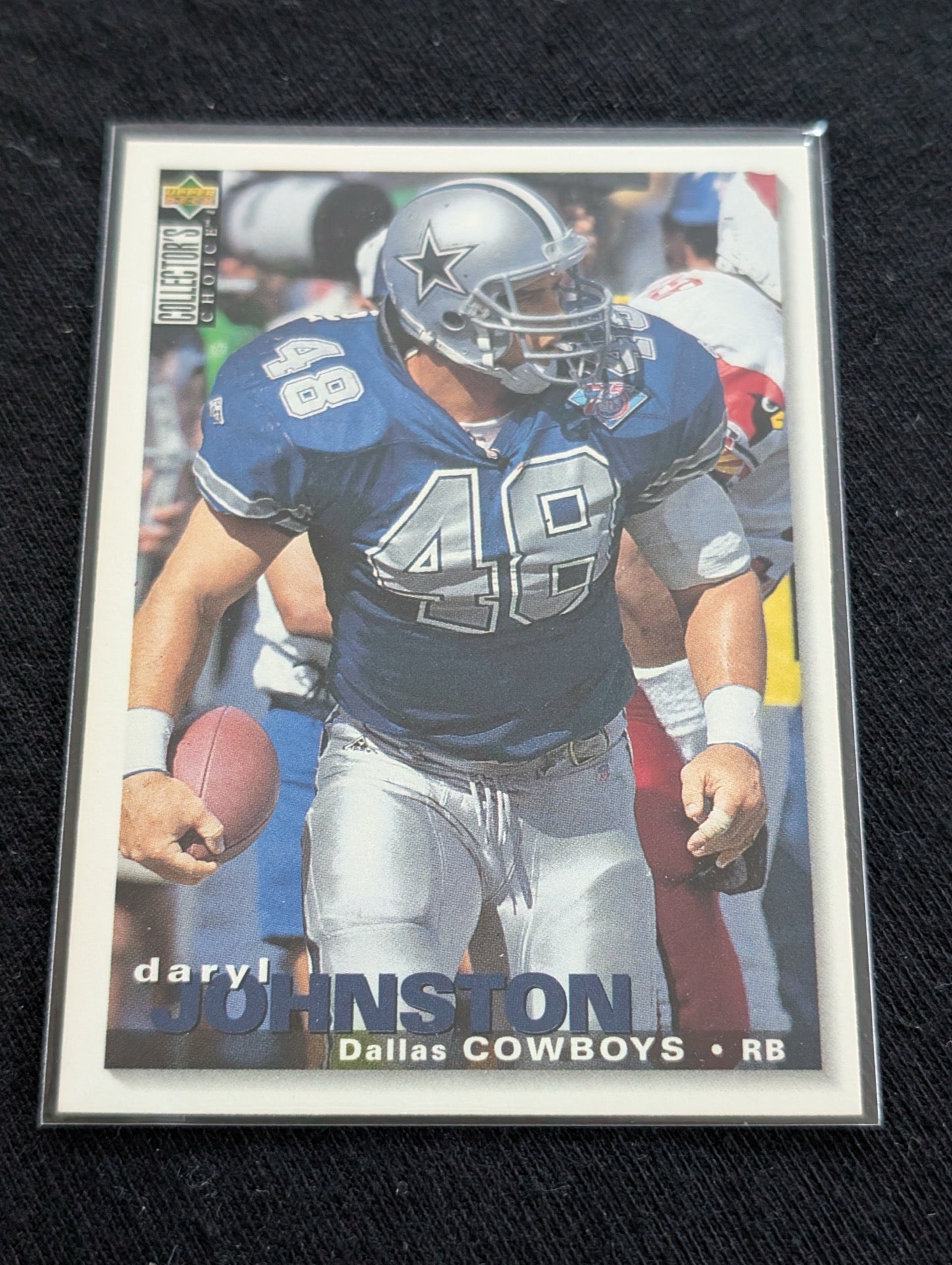 Daryl "Moose" Johnston Cowboys Dynasty FB Card Lot (2) Collector's Choice