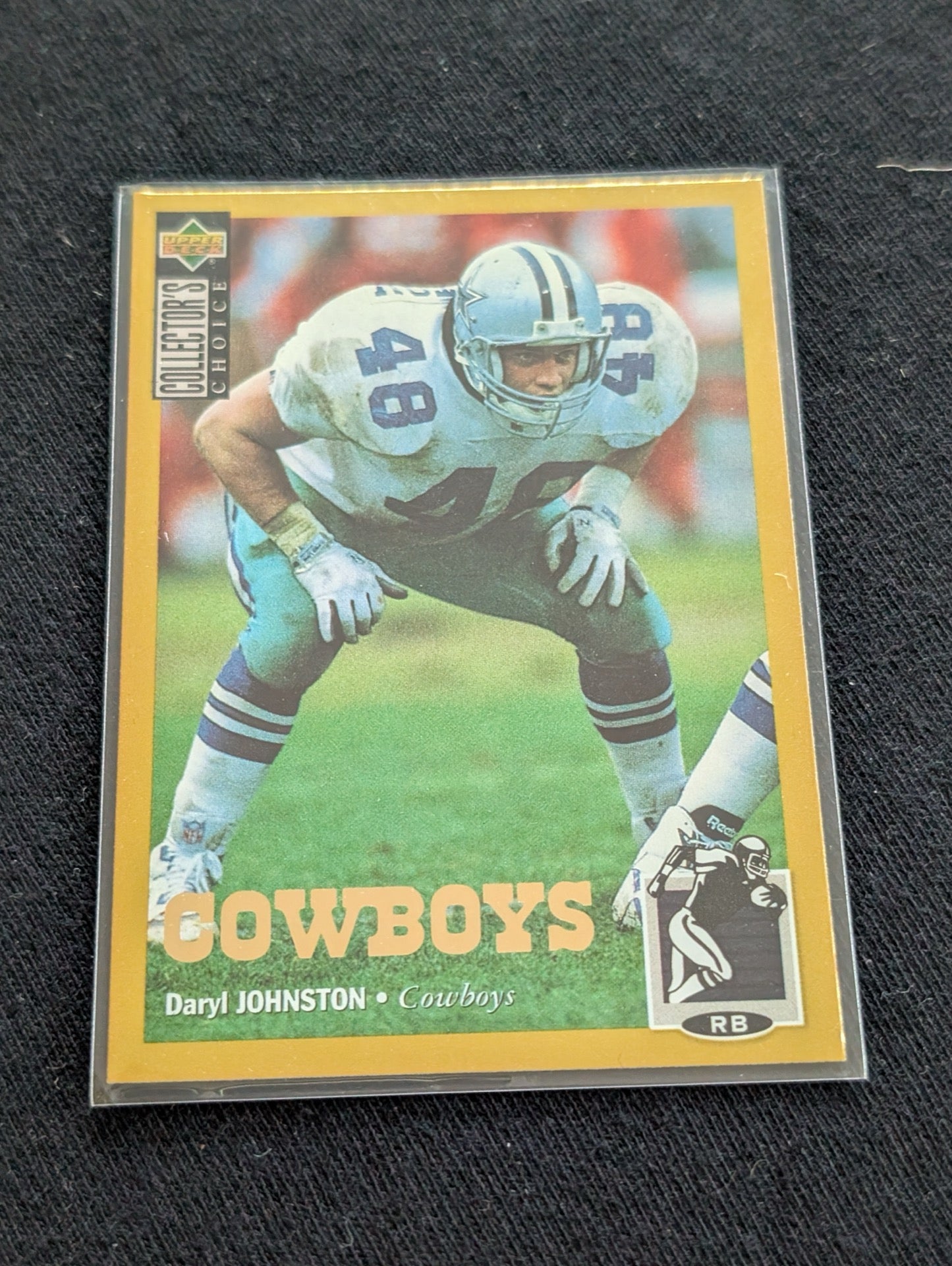 Daryl "Moose" Johnston Cowboys Dynasty FB Card Lot (2) Collector's Choice