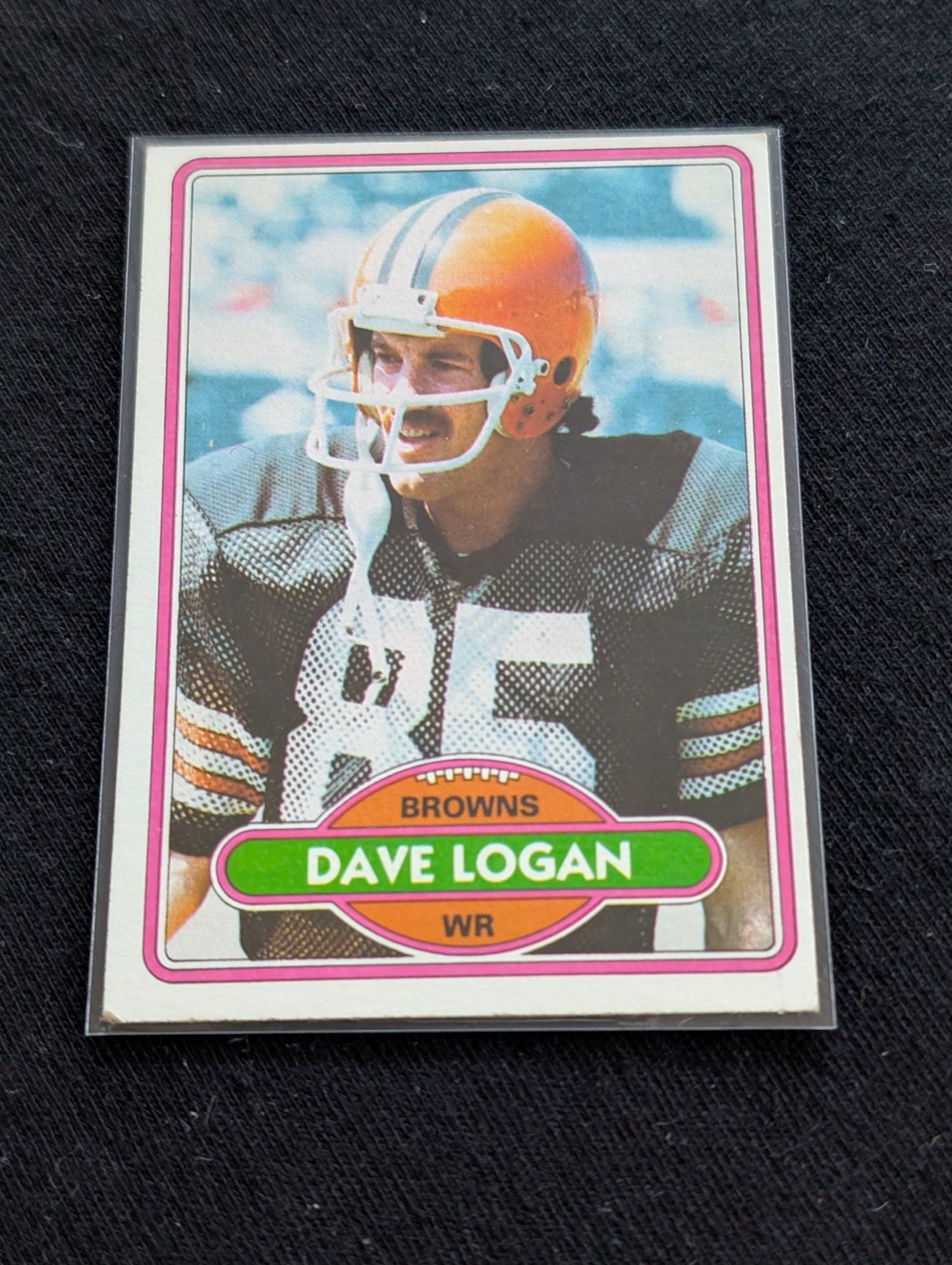 Dave Logan Cleveland Browns Vintage Topps Card Lot (2) 1980 & 1981
