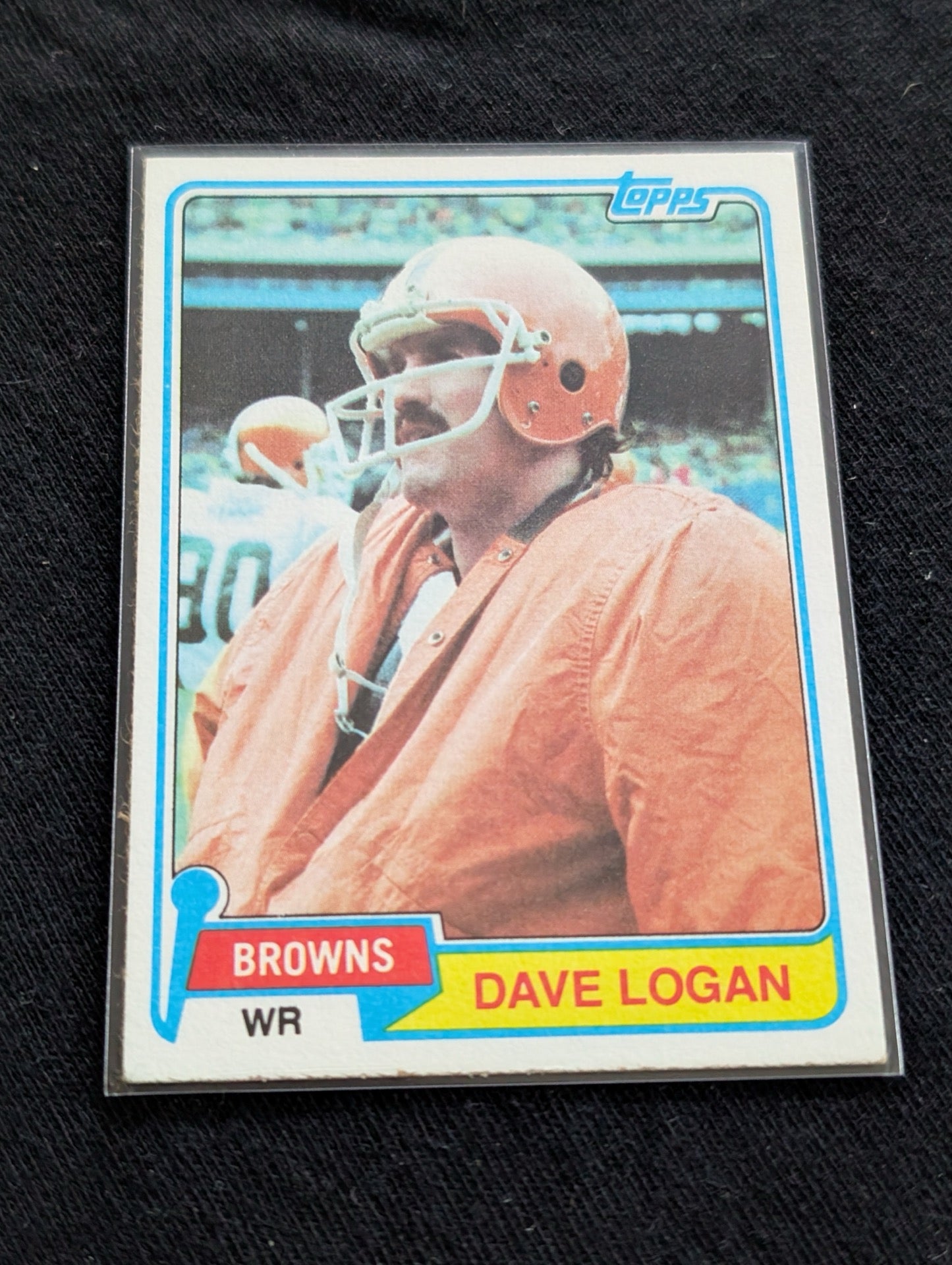 Dave Logan Cleveland Browns Vintage Topps Card Lot (2) 1980 & 1981