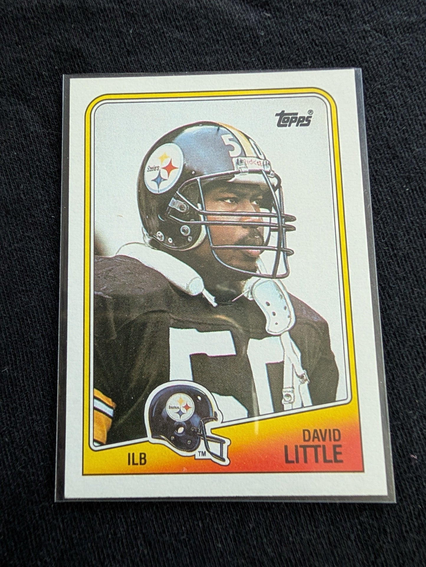 David Little Pittsburgh Steelers LB Card Lot (5) Topps, Pro Set, Score 90-91