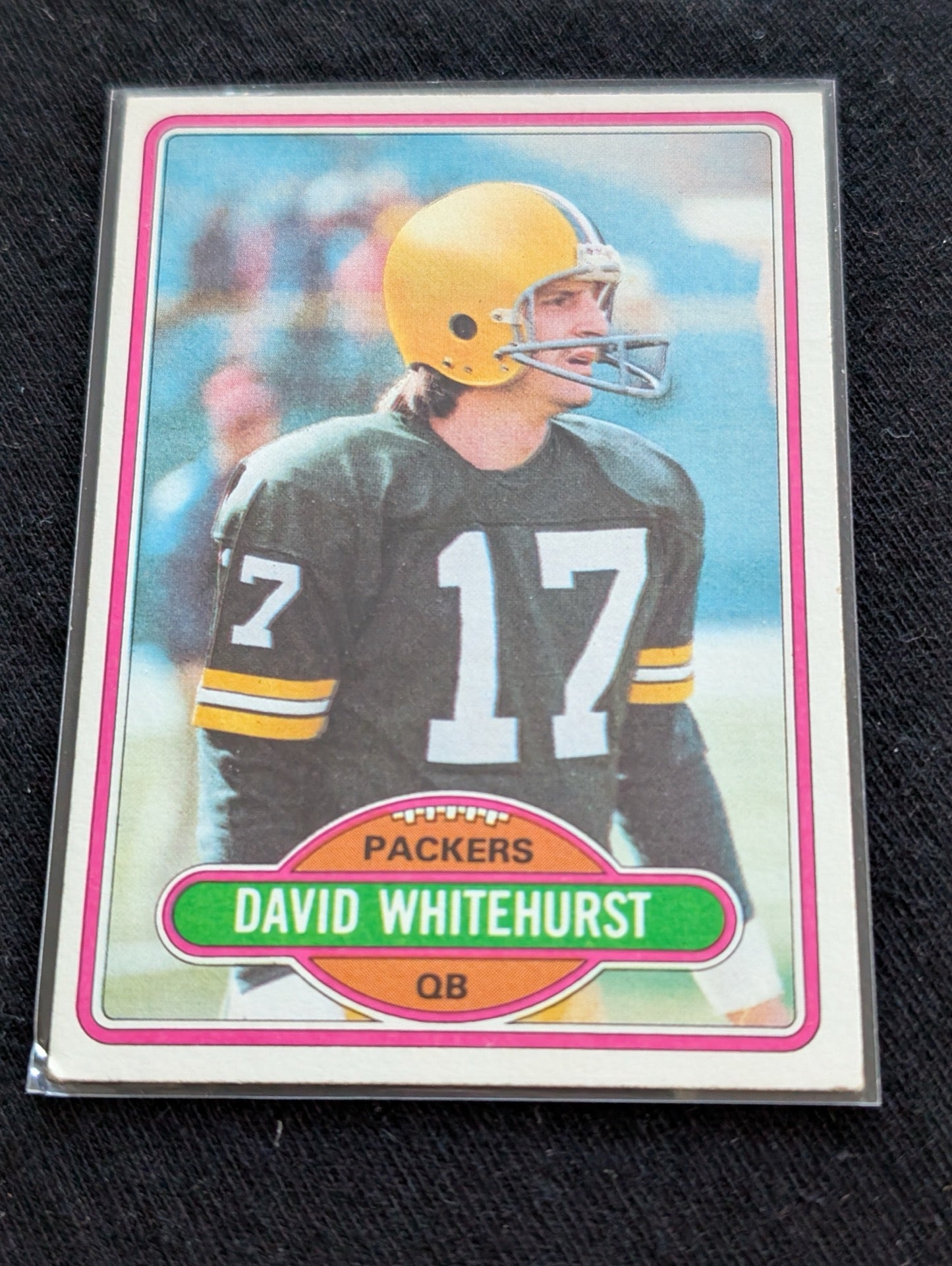 David Whitehurst Green Bay Packers QB Vintage Topps Card Lot (2) 1980 1981
