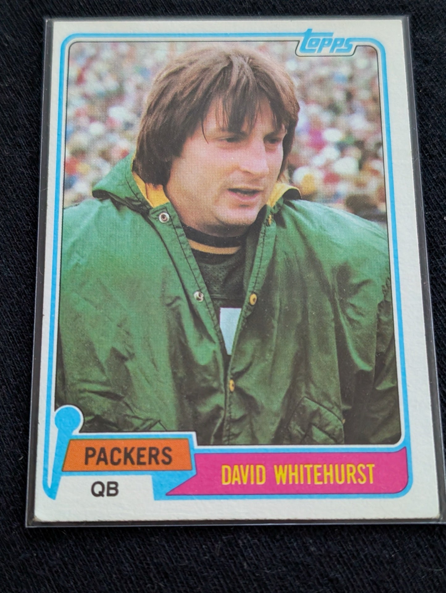 David Whitehurst Green Bay Packers QB Vintage Topps Card Lot (2) 1980 1981