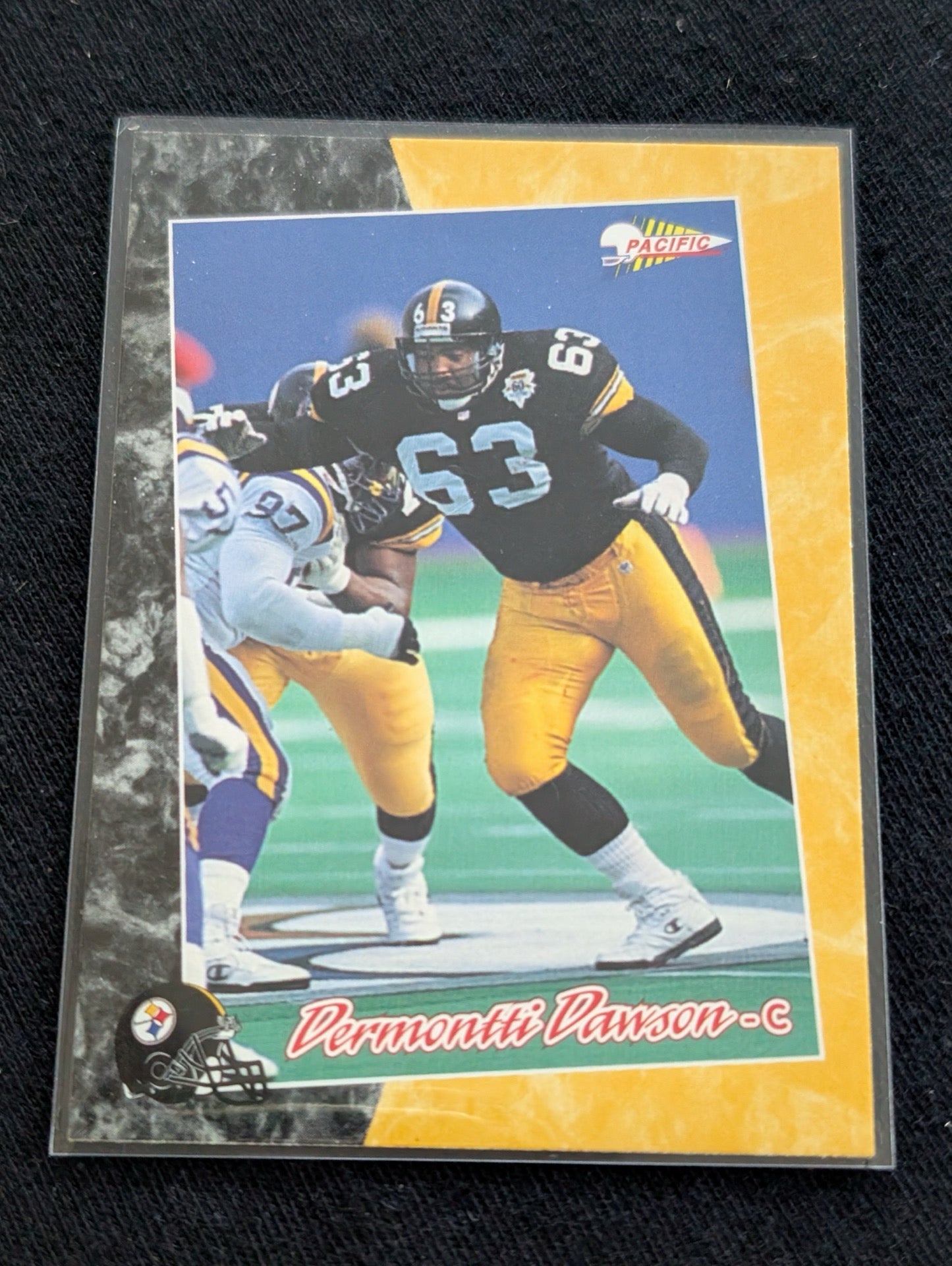 Dermontti Dawson HOF Steelers Center Legend Card Lot (7) Topps, Score, Pro Set