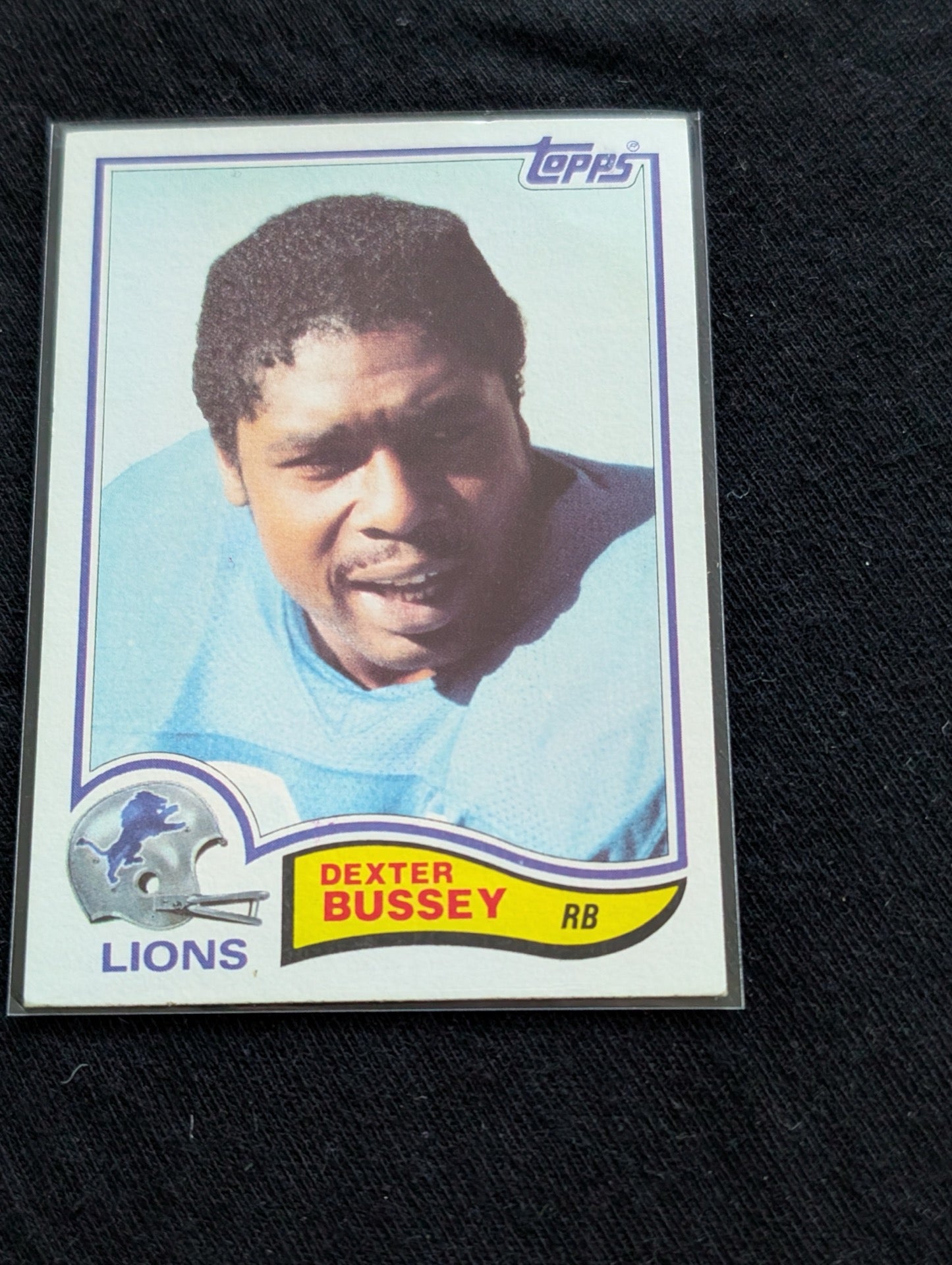 Dexter Bussey 1980 & 1981 Topps Detroit Lions Football Card Lot (2)
