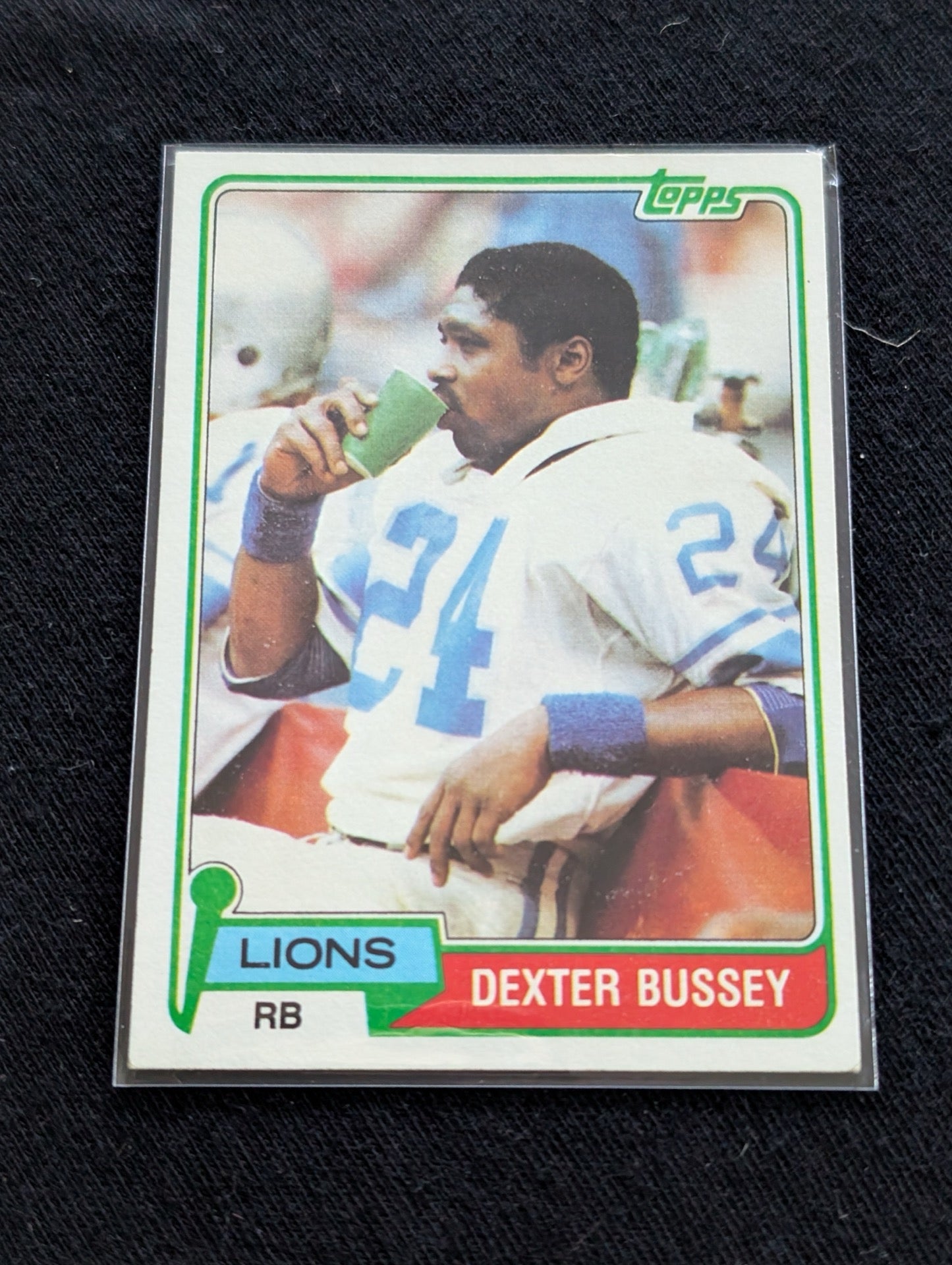 Dexter Bussey 1980 & 1981 Topps Detroit Lions Football Card Lot (2)