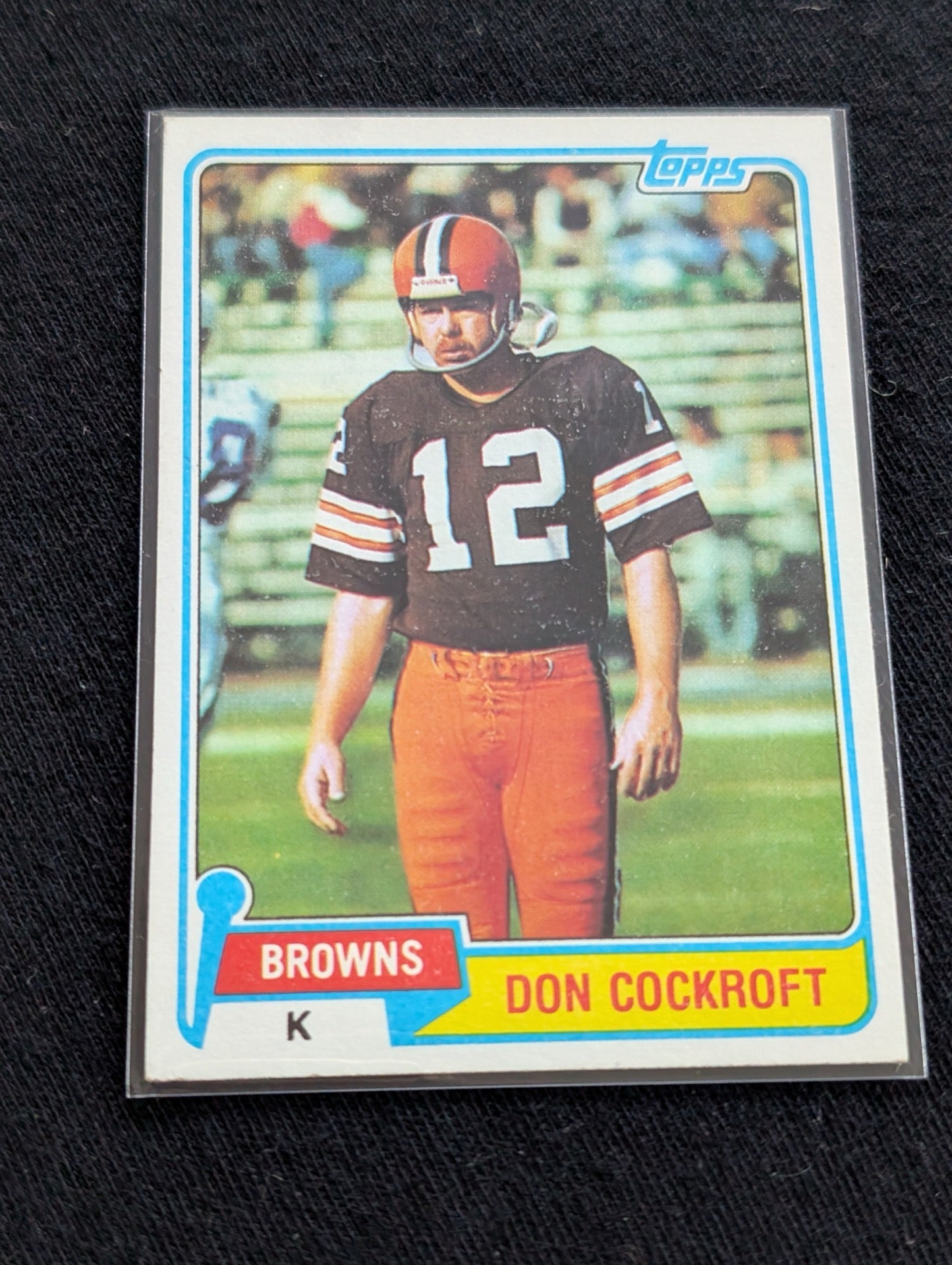 Don Cockroft Cleveland Browns Kicker Vintage Topps Card Lot (2) 1979 1980