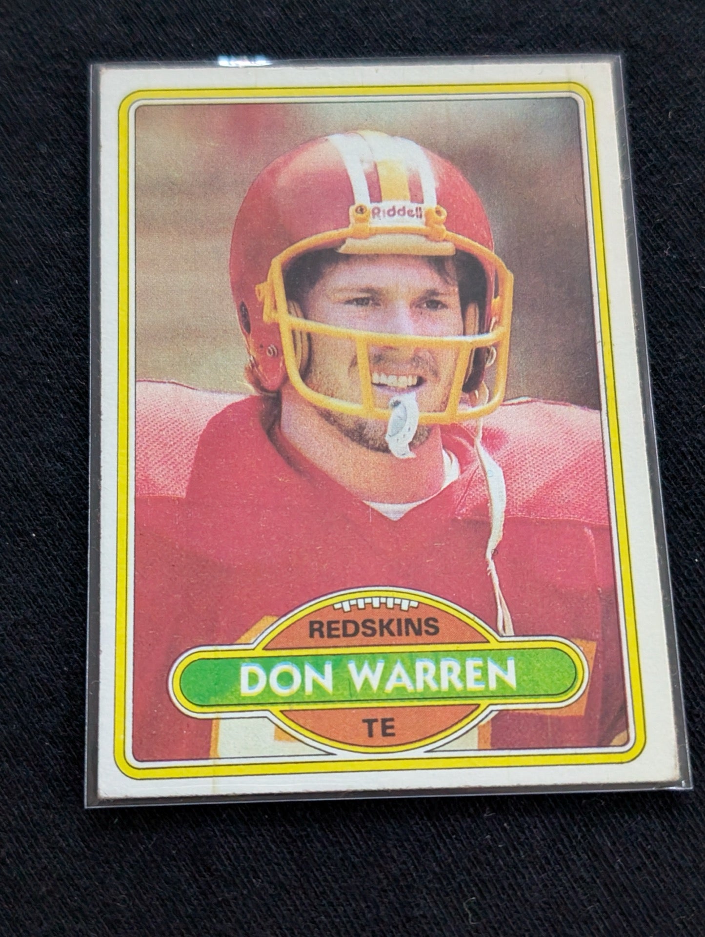 Don Warren Washington Redskins Vintage Topps Card Lot (2) 1980 1981