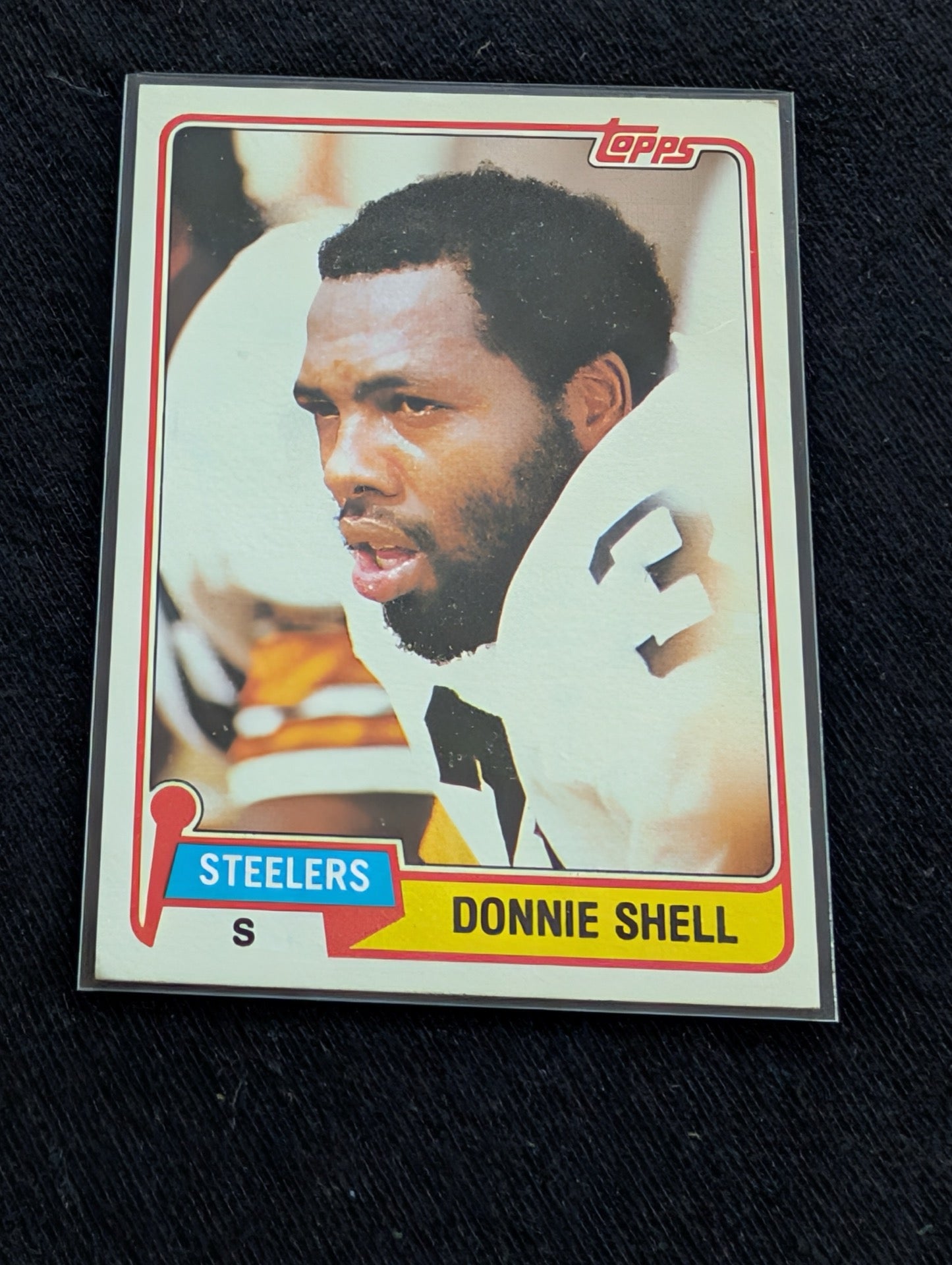 Donnie Shell HOF Steelers Vintage Topps Card Lot (2) 1980 1981 Steel Curtain