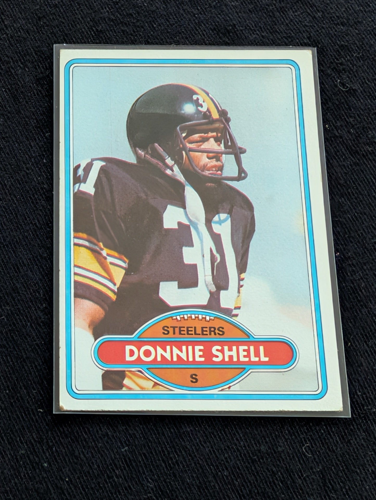 Donnie Shell HOF Steelers Vintage Topps Card Lot (2) 1980 1981 Steel Curtain