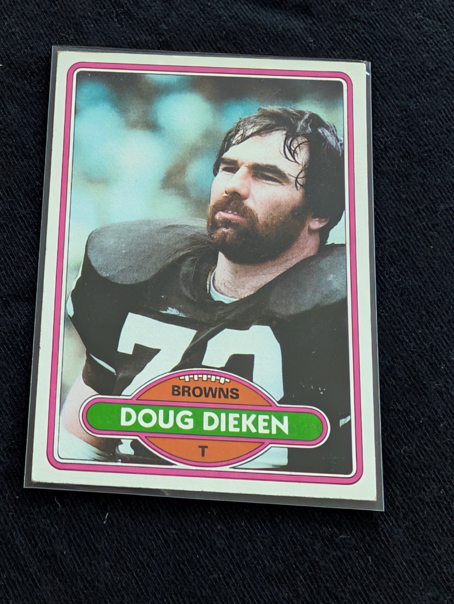 Doug Dieken Cleveland Browns Vintage Topps Card Lot (3) 1980 1981 1982