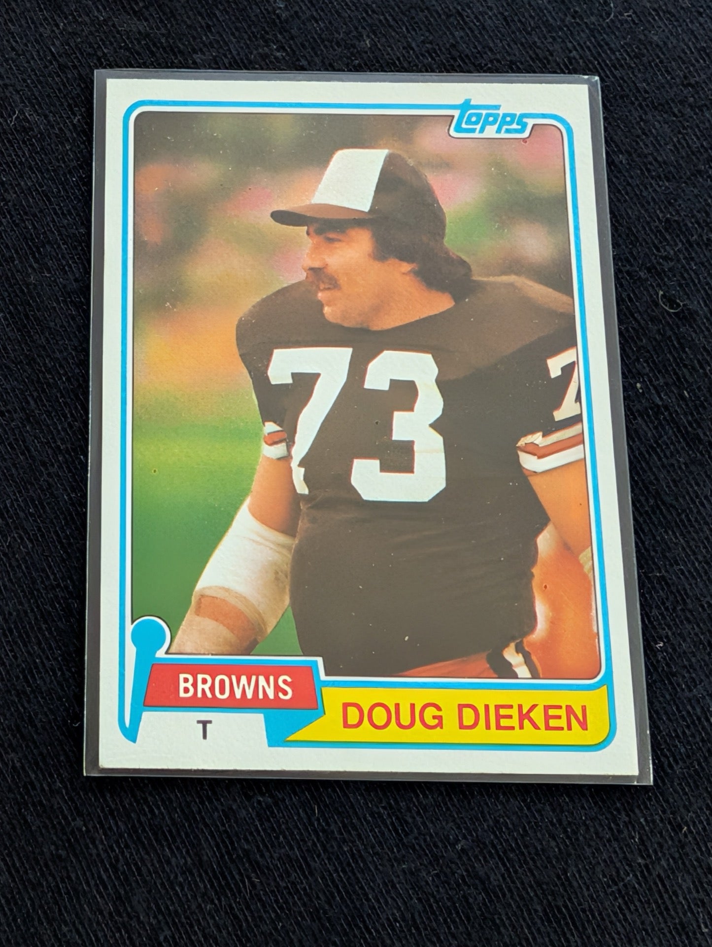 Doug Dieken Cleveland Browns Vintage Topps Card Lot (3) 1980 1981 1982