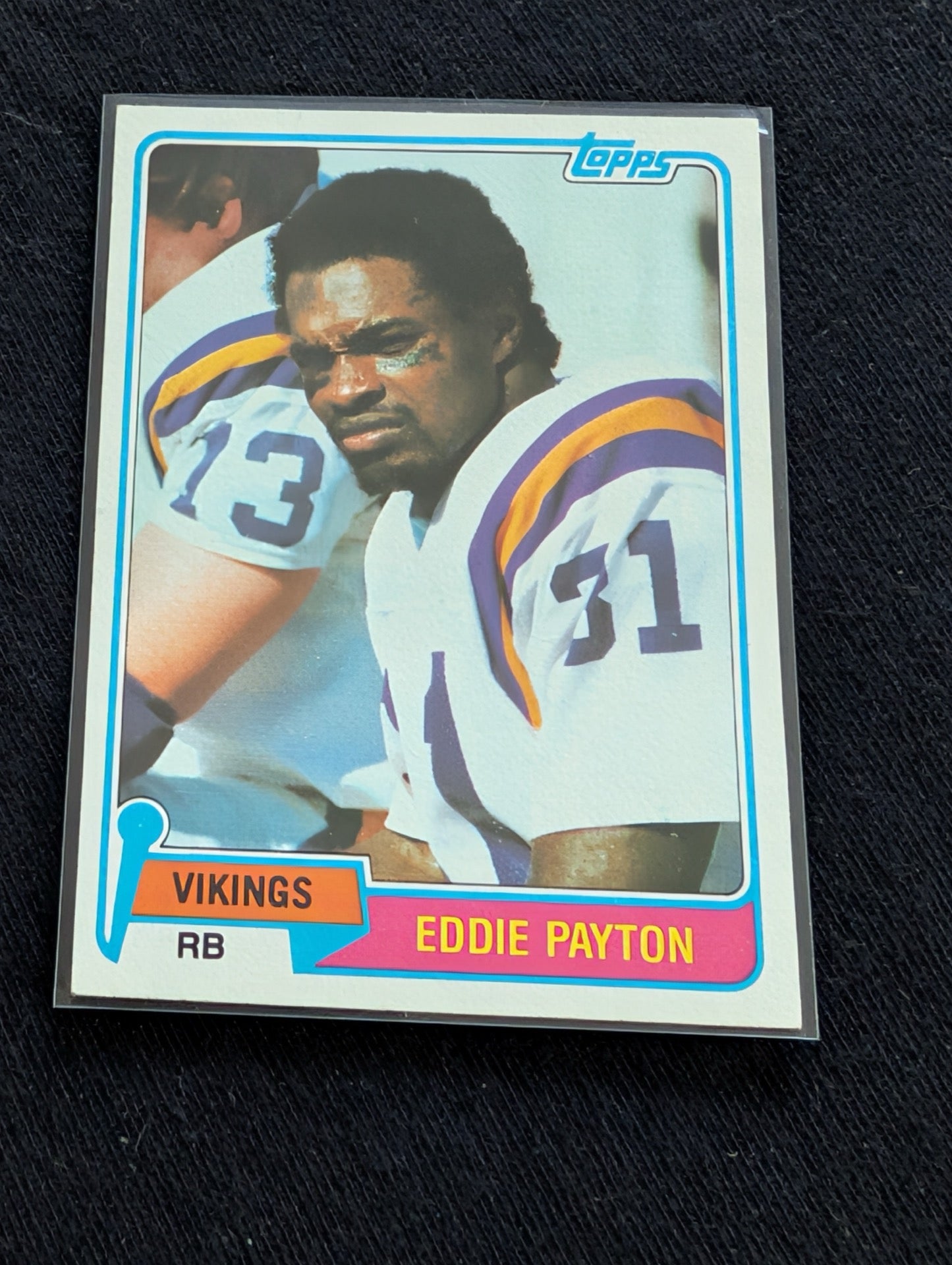 Eddie Payton Minnesota Vikings Vintage Topps Card Lot (2) 1980 1981