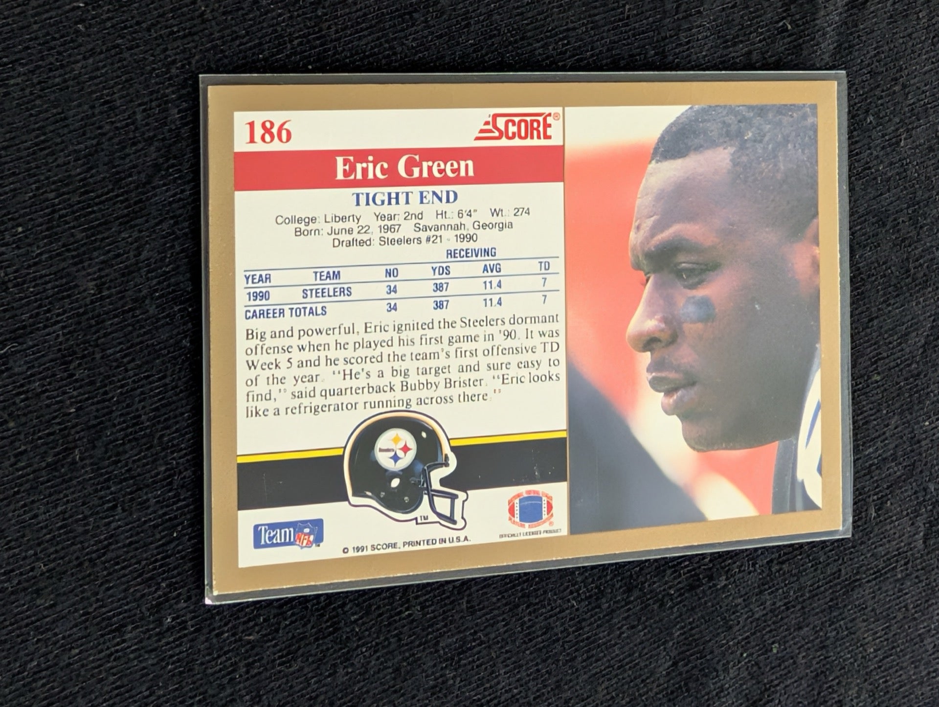 Eric Green Pittsburgh Steelers Pro Bowl TE Player Lot (12 Cards) RC
