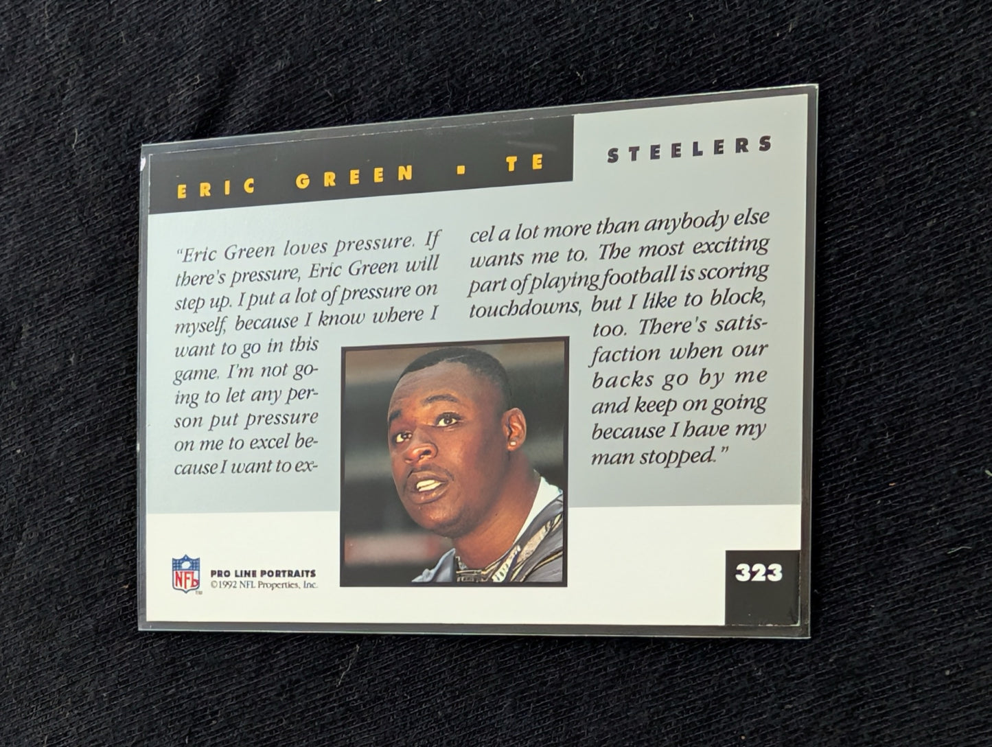 Eric Green Pittsburgh Steelers Pro Bowl TE Player Lot (12 Cards) RC