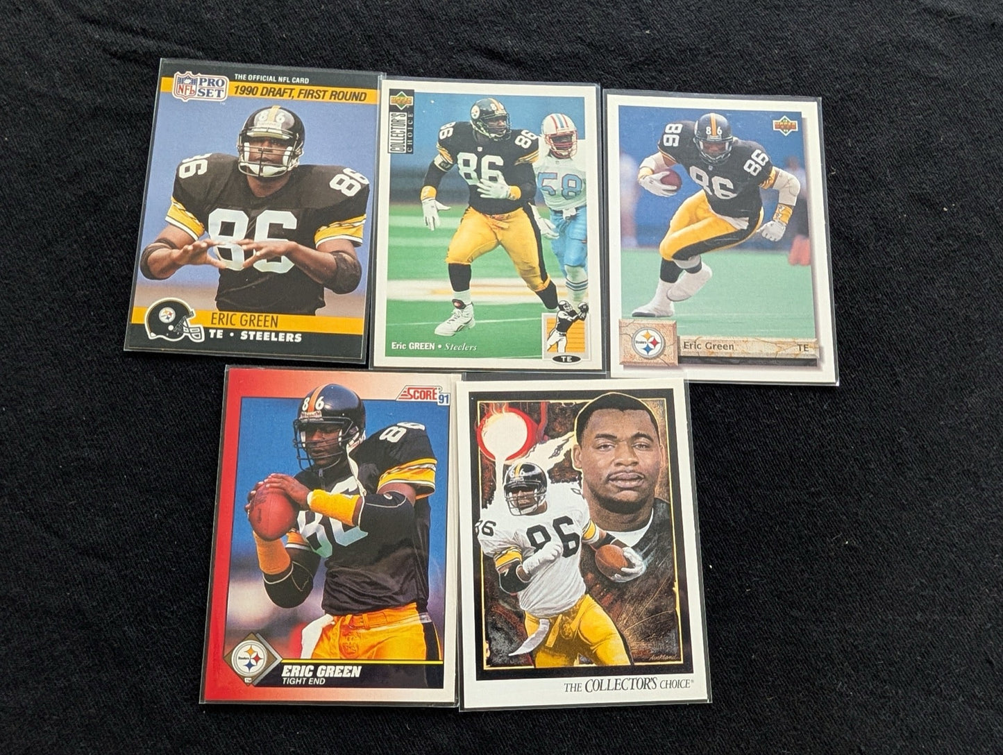 Eric Green Pittsburgh Steelers Pro Bowl TE Card Lot (5) RC