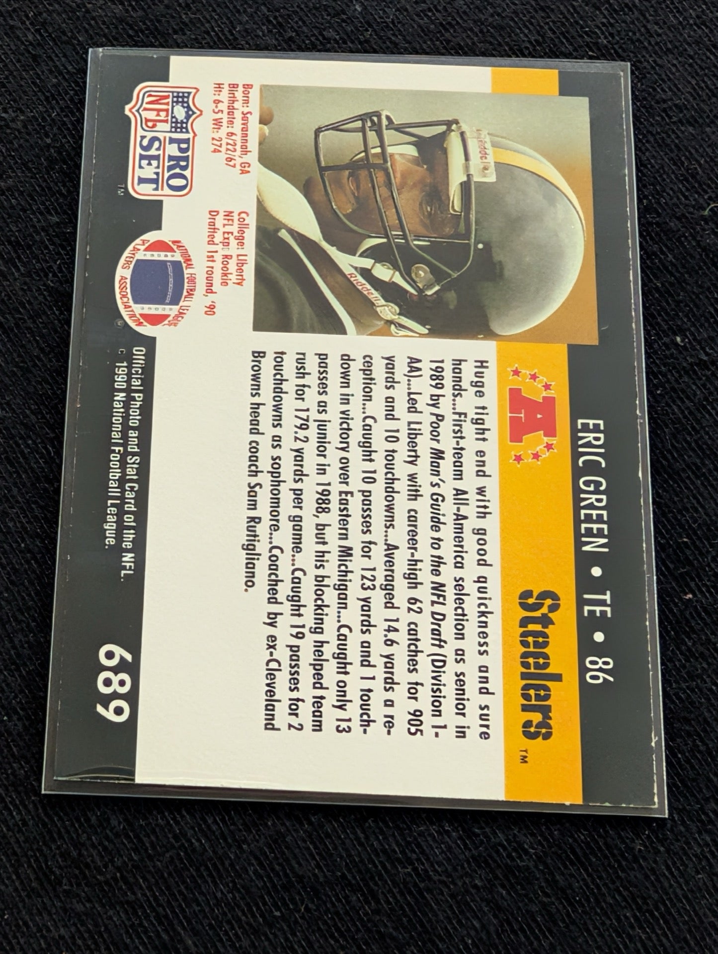 Eric Green Pittsburgh Steelers Pro Bowl TE Card Lot (5) RC