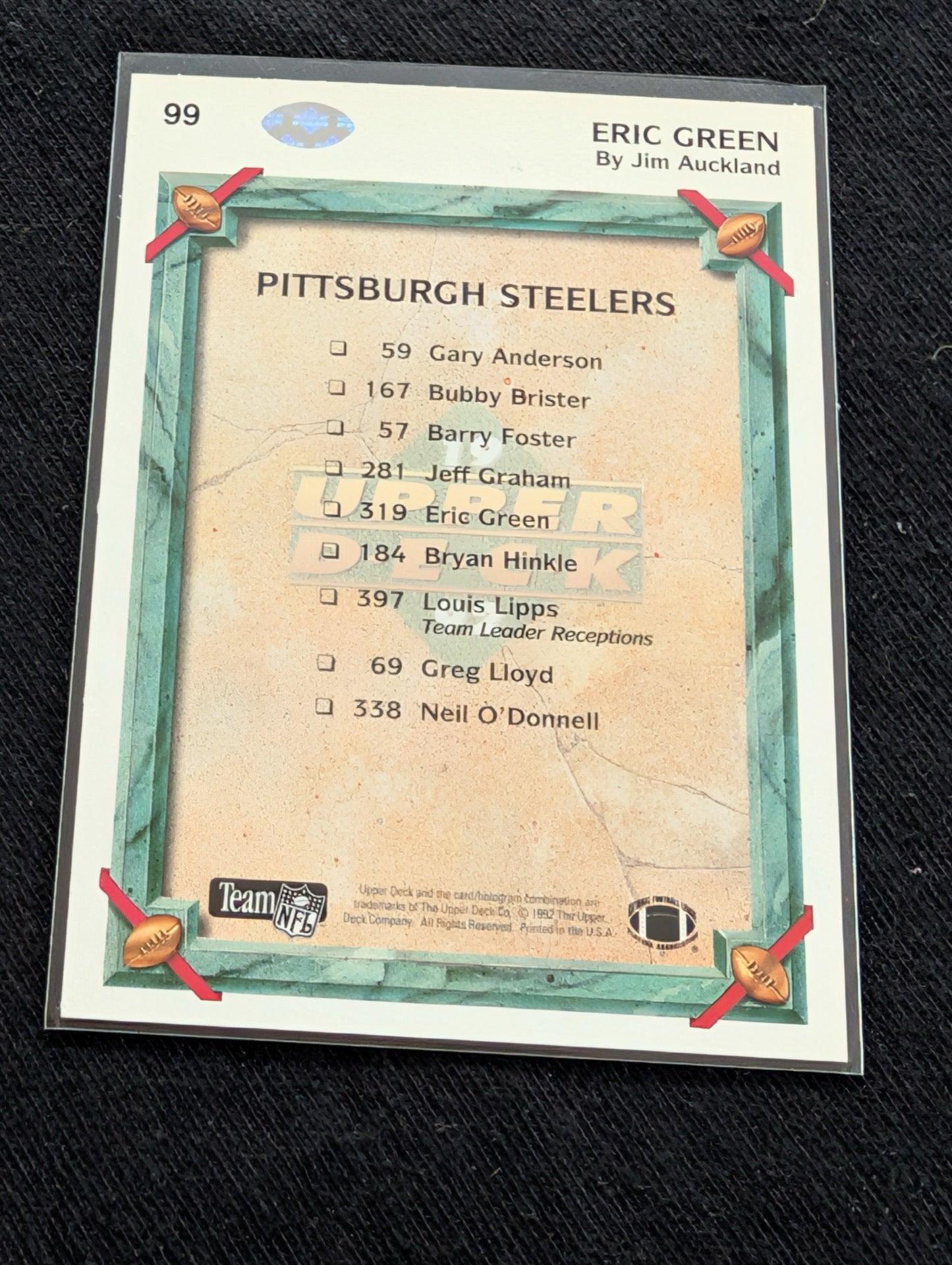 Eric Green Pittsburgh Steelers Pro Bowl TE Card Lot (5) RC