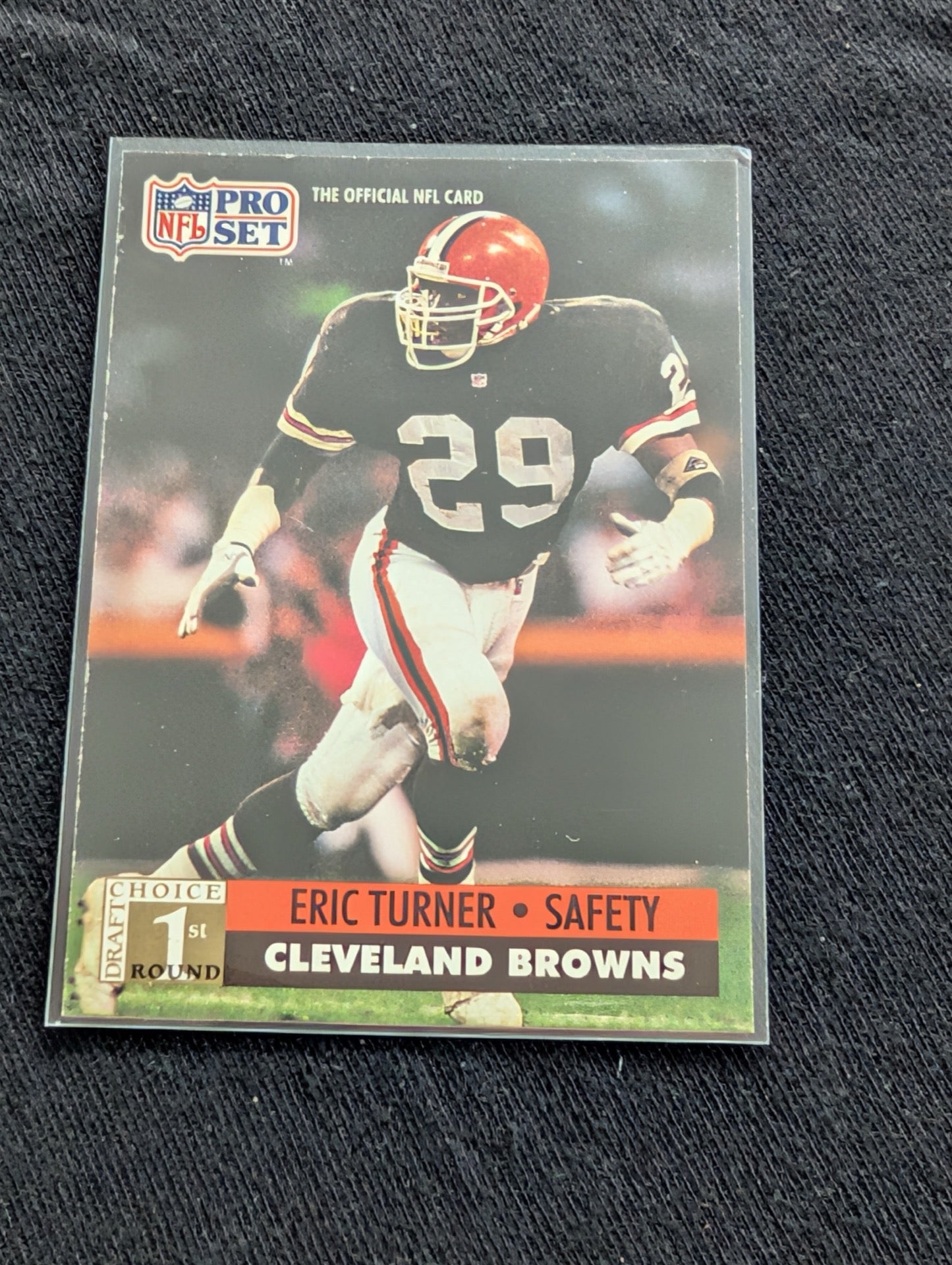 Eric Turner Cleveland Browns RC Lot (3) #2 Overall Pick 1991 Pro Set Topps