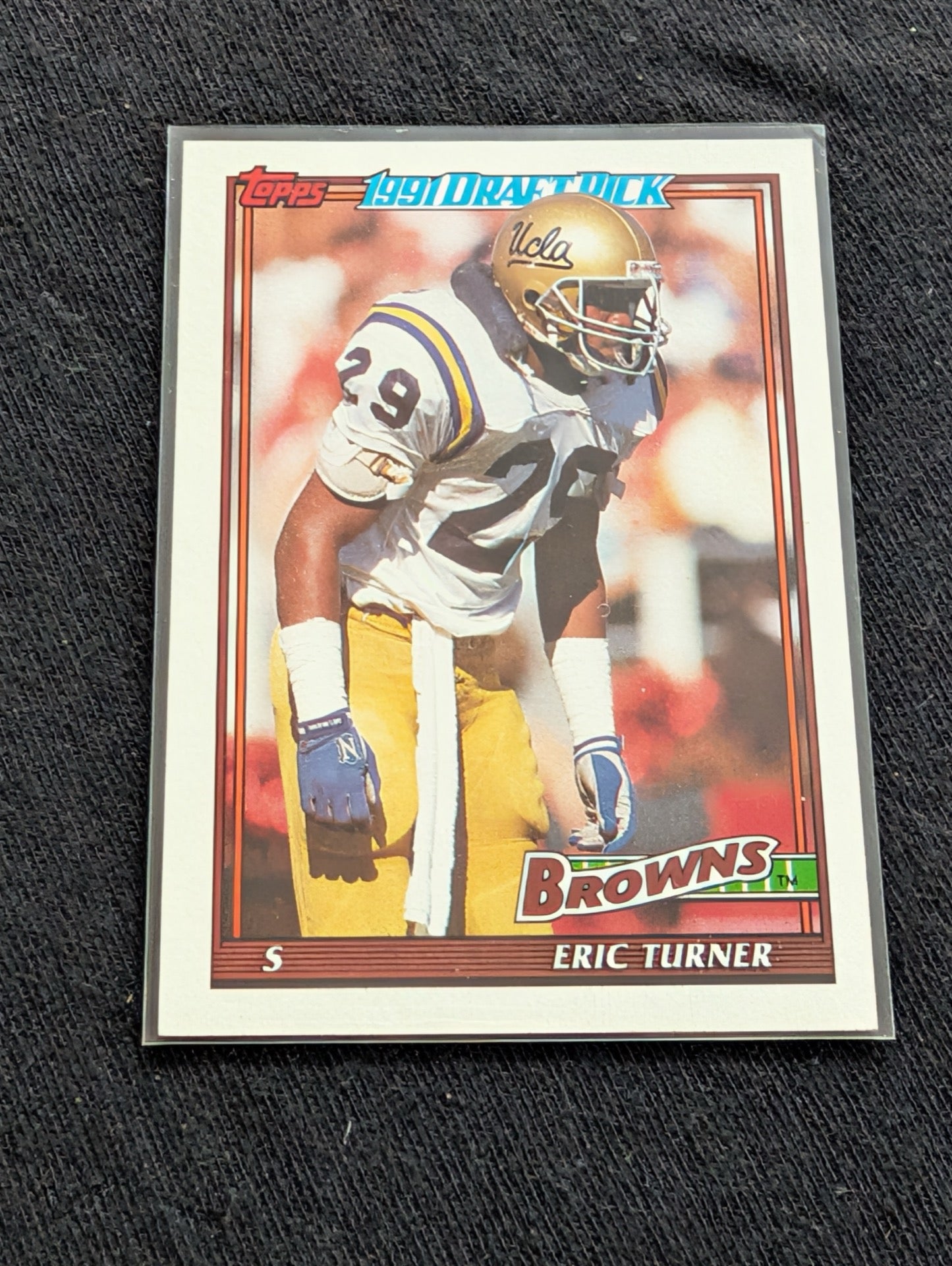 Eric Turner Cleveland Browns RC Lot (3) #2 Overall Pick 1991 Pro Set Topps