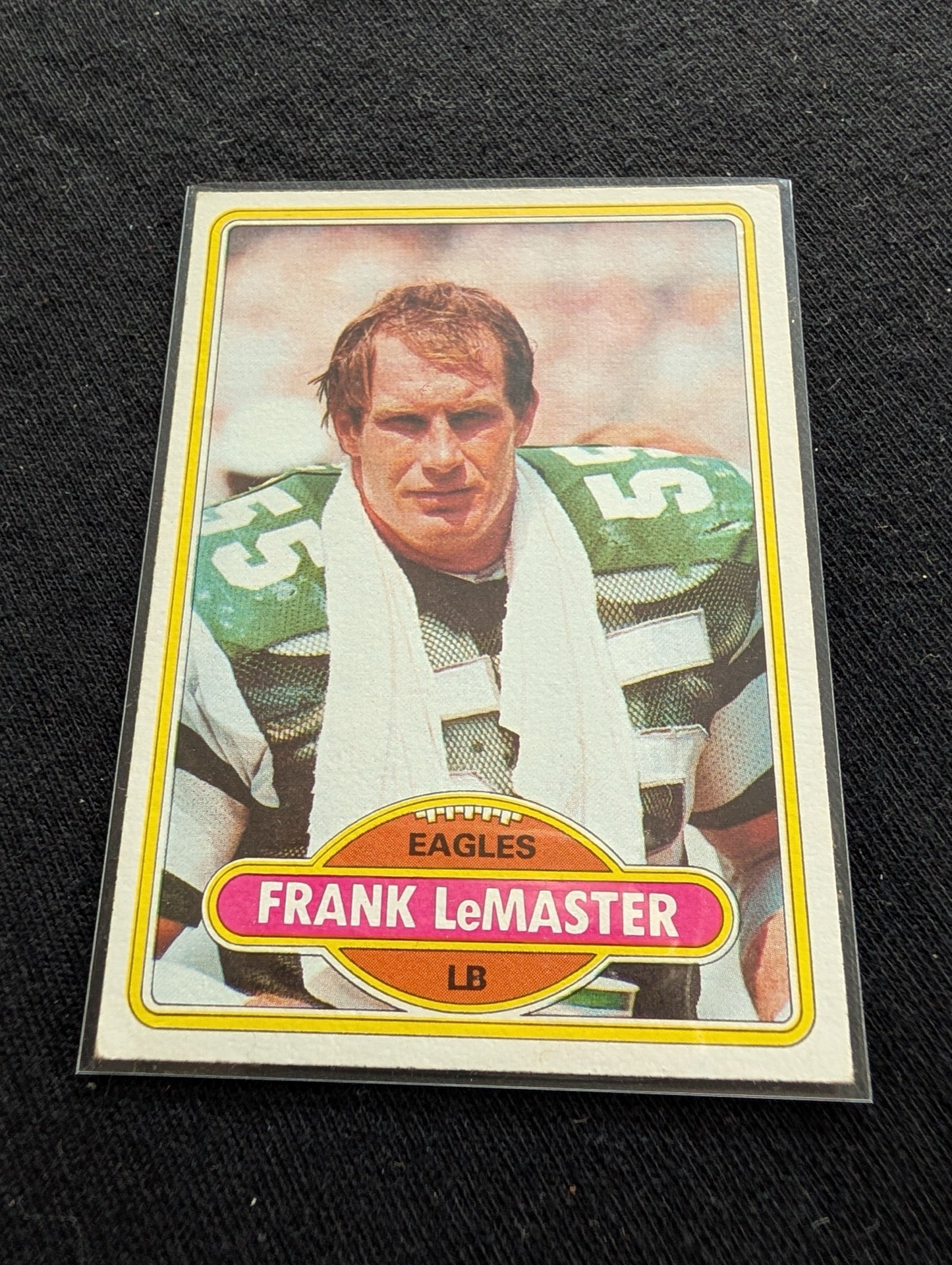 Frank LeMaster Philadelphia Eagles LB Vintage Topps Lot (2) 1980 1981