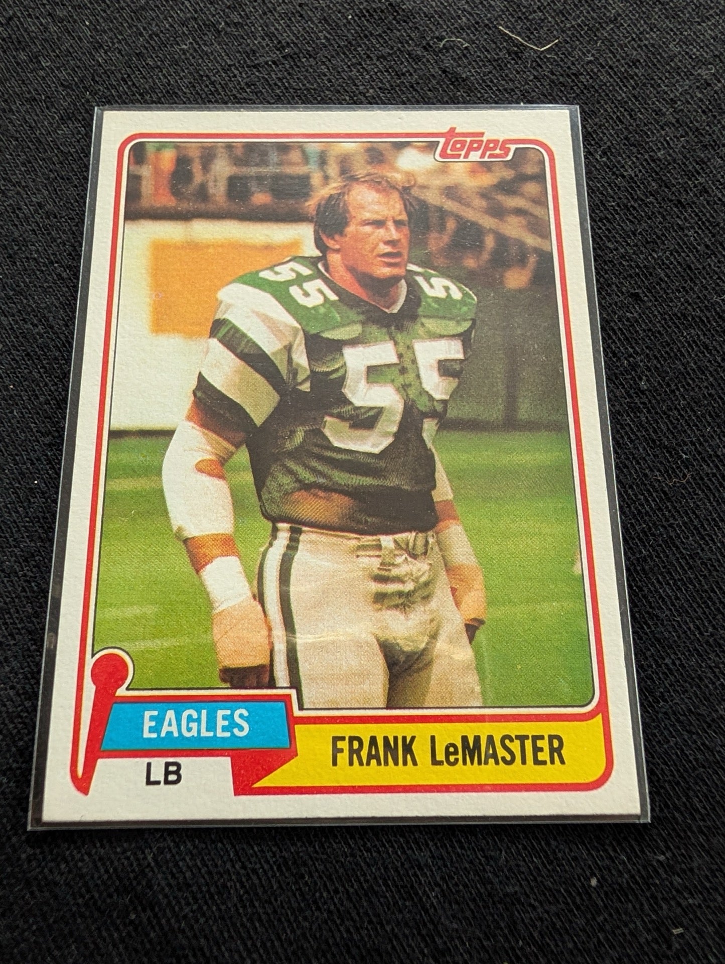 Frank LeMaster Philadelphia Eagles LB Vintage Topps Lot (2) 1980 1981