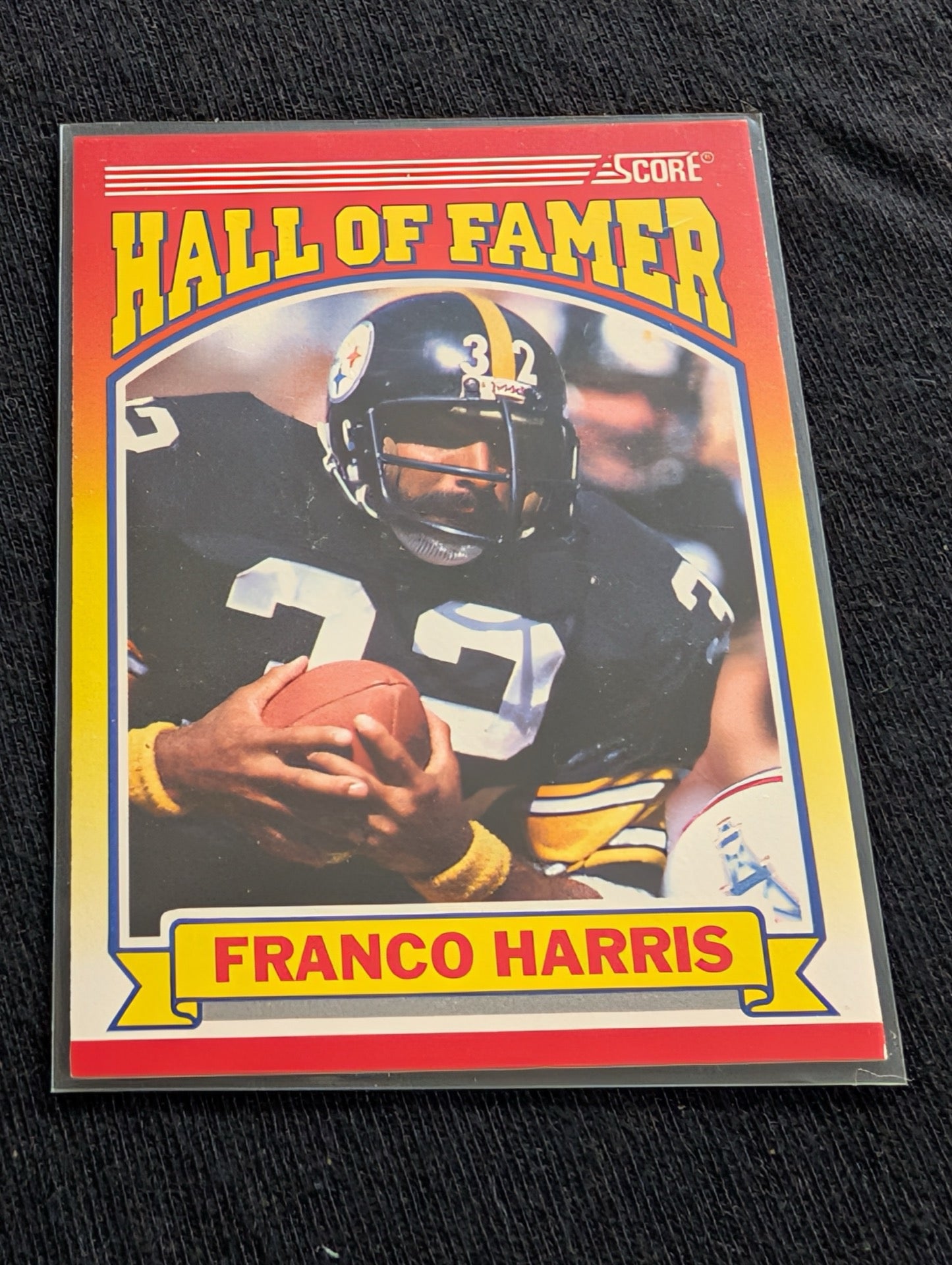 Franco Harris HOF Steelers Legend Card Lot (6) Topps, Score, Pro Set, Pro Line