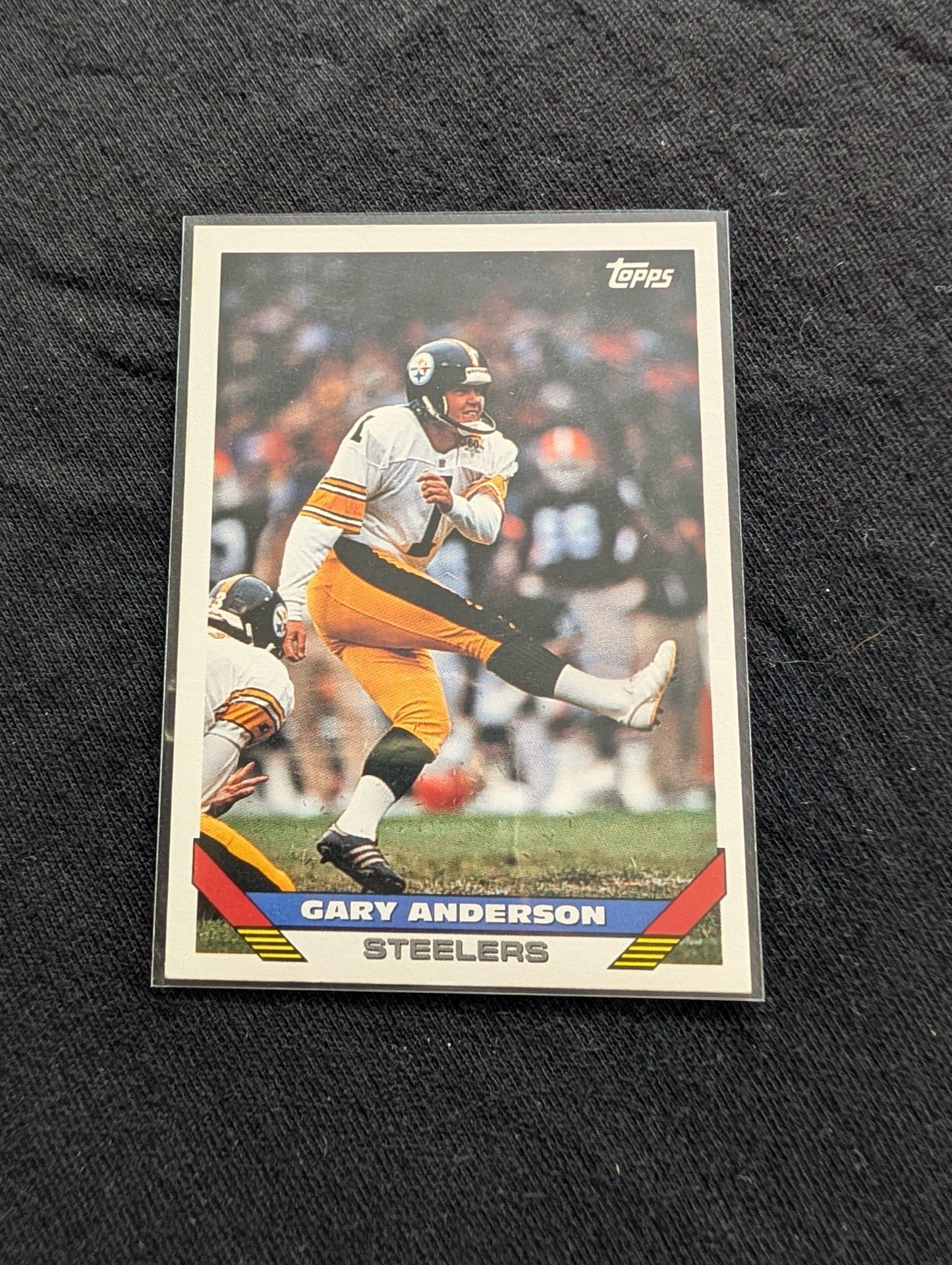 Gary Anderson Steelers All-Time Scorer Kicker Lot (9 Cards) Topps, Score, UD