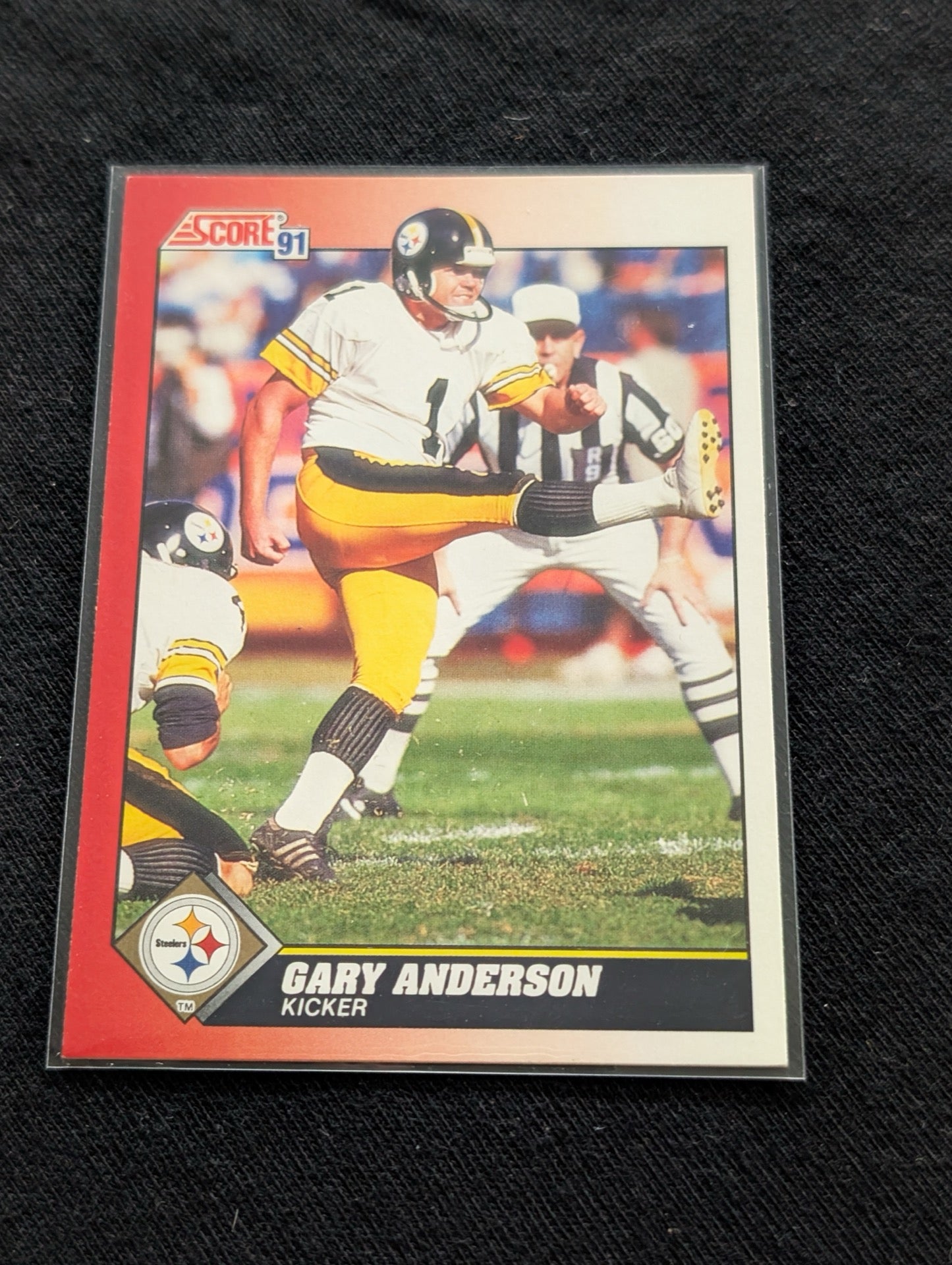 Gary Anderson Steelers All-Time Scorer Kicker Lot (9 Cards) Topps, Score, UD