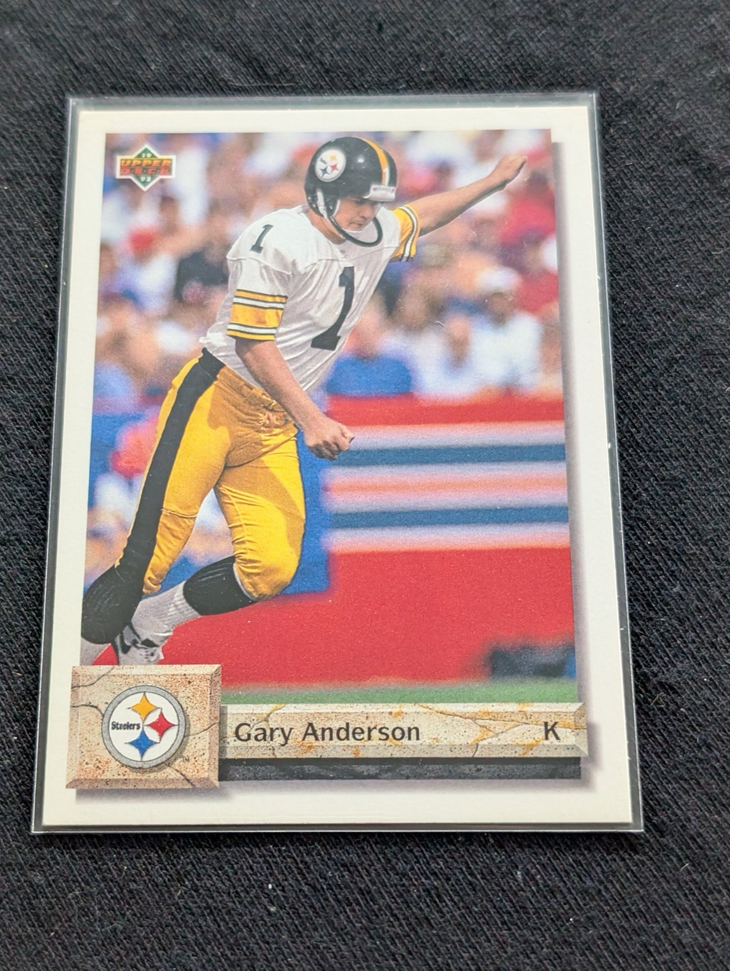 Gary Anderson Steelers Kicker Legend Card Lot (2) 1991 Score & 1992 UD