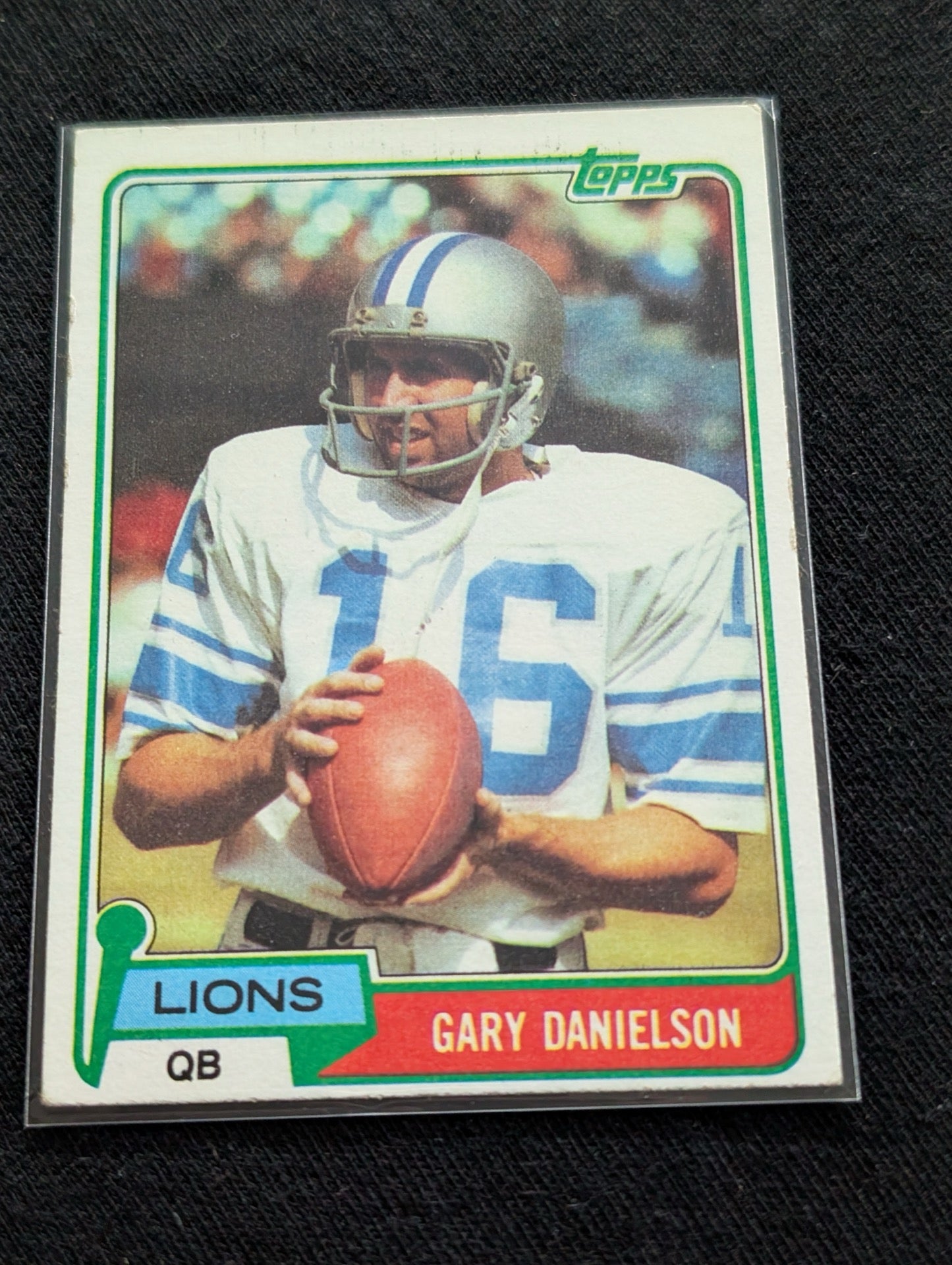Gary Danielson Detroit Lions QB Vintage Topps Card Lot (2) 1980 1981