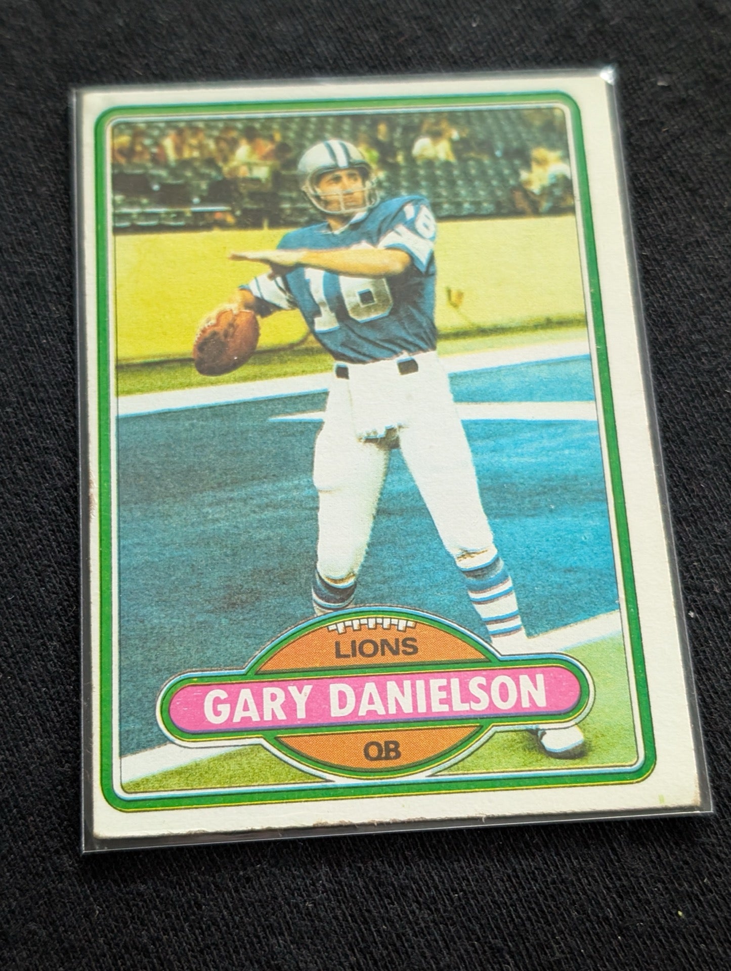 Gary Danielson Detroit Lions QB Vintage Topps Card Lot (2) 1980 1981