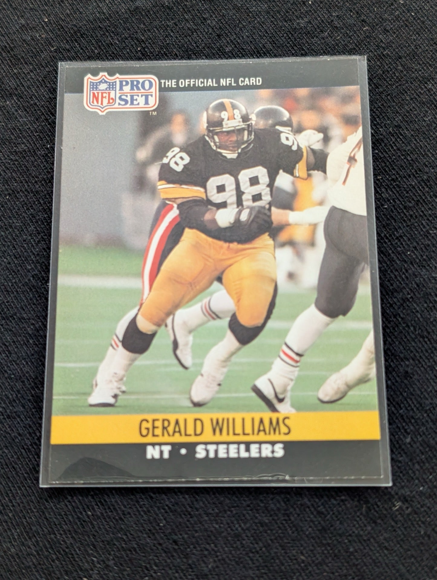 Gerald Williams Pittsburgh Steelers NT Card Lot (2) 1990 Pro Set
