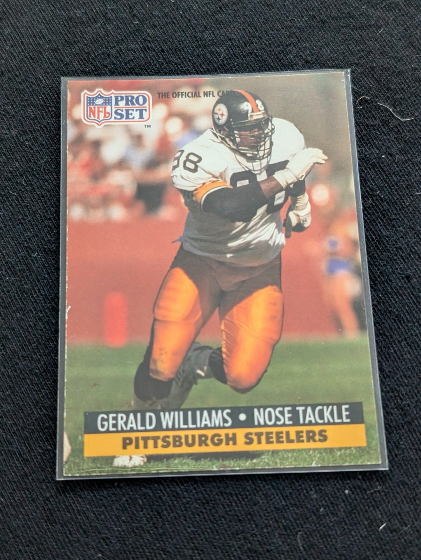 Gerald Williams Pittsburgh Steelers NT Card Lot (2) 1990 Pro Set
