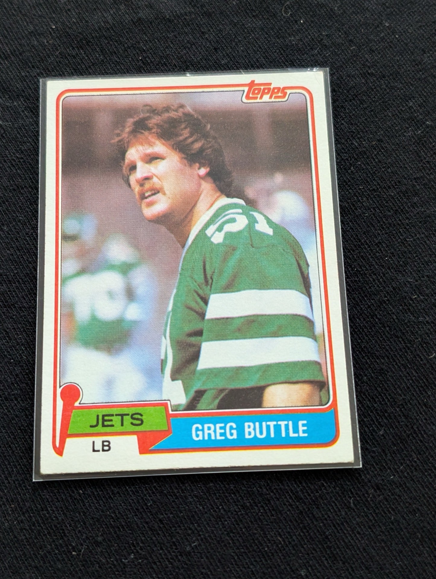 Greg Buttle New York Jets LB Vintage Topps Lot (2) 1980 All-Pro 1981