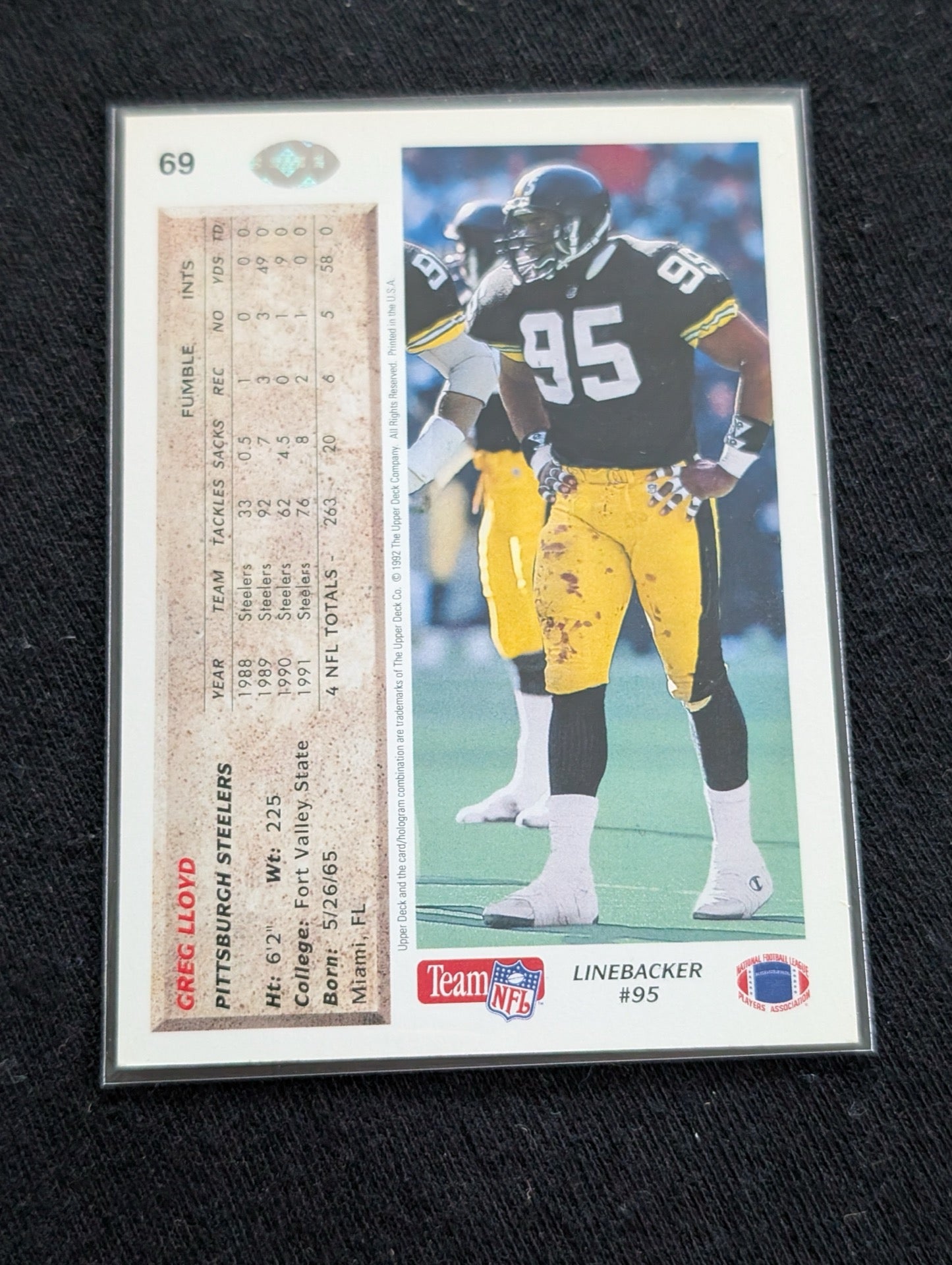 Greg Lloyd Steelers Legend LB Player Lot (11 Cards) Pro Bowl All-Pro