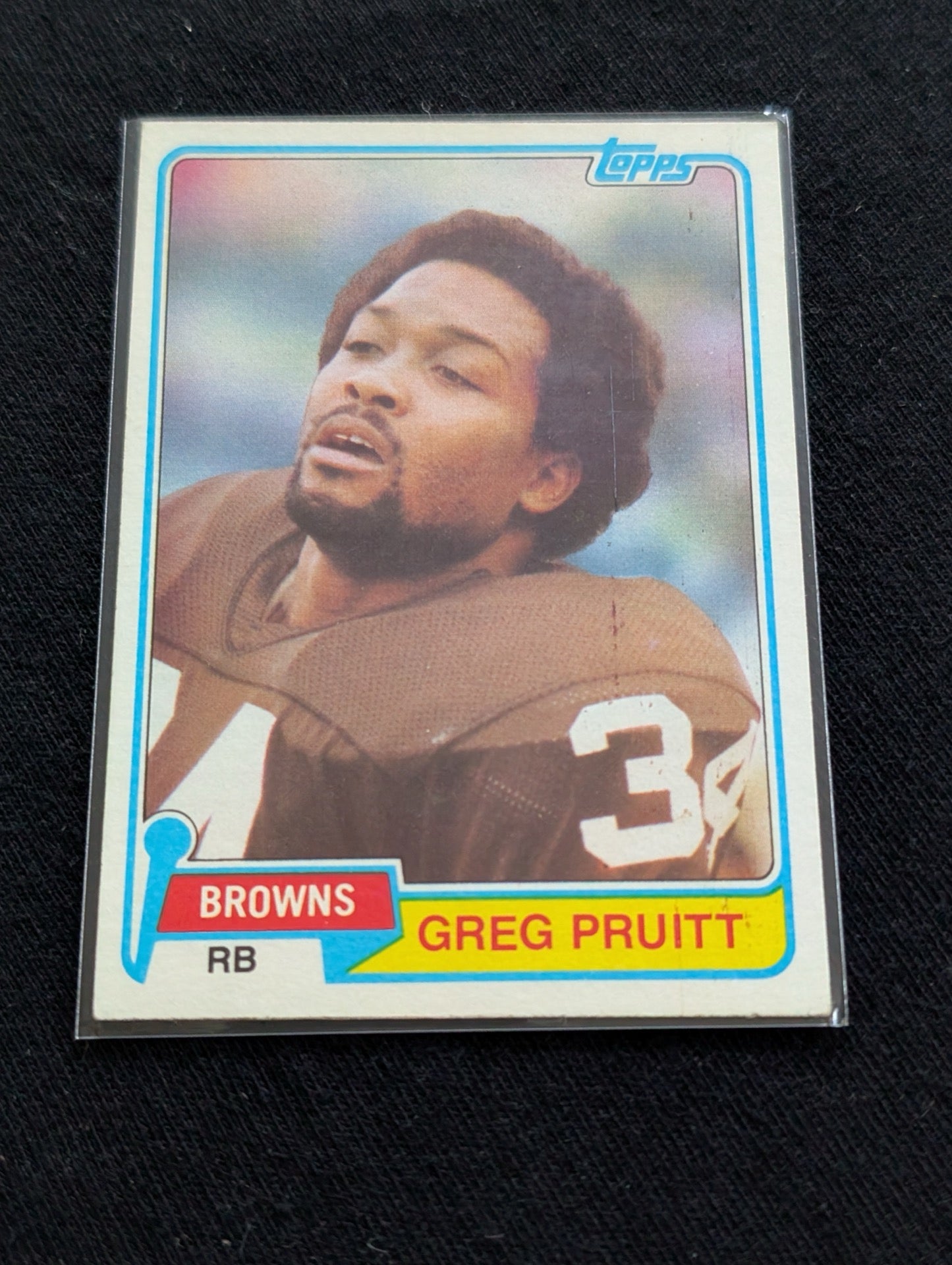 Greg Pruitt Cleveland Browns RB Vintage Topps Lot (2) 1980 1981 "Kardiac Kids"