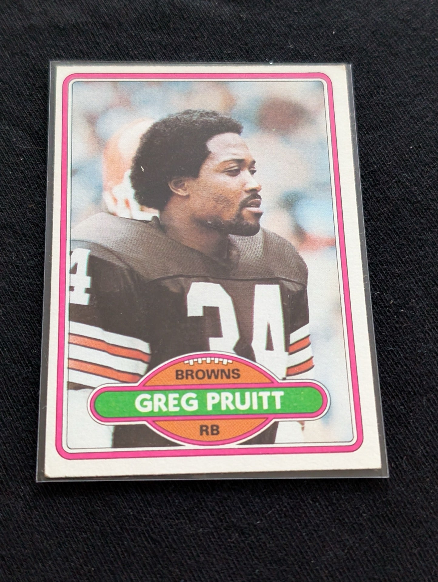 Greg Pruitt Cleveland Browns RB Vintage Topps Lot (2) 1980 1981 "Kardiac Kids"