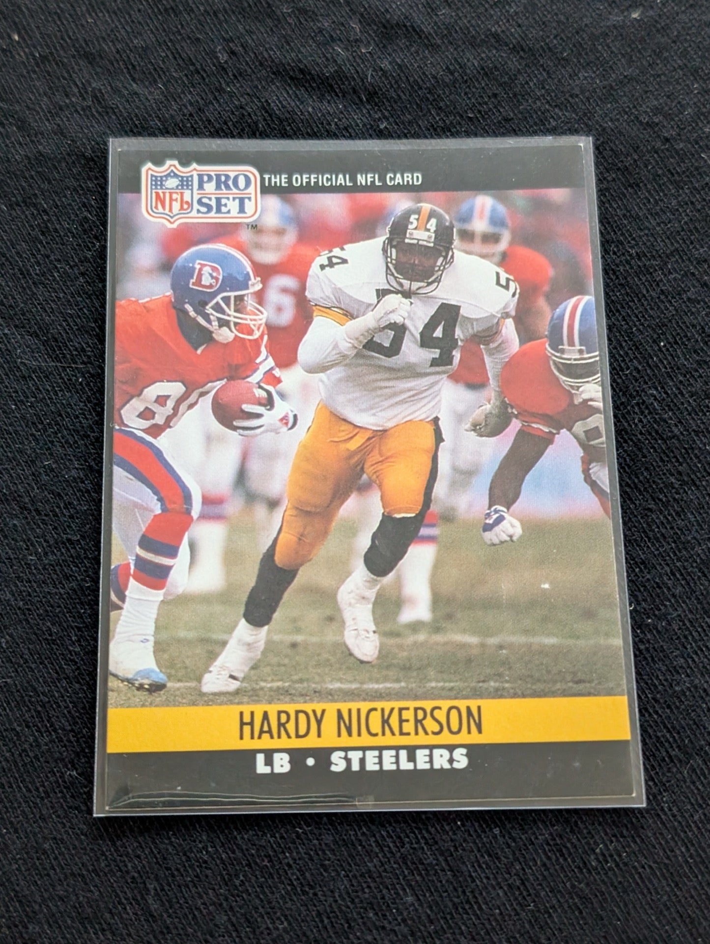 Hardy Nickerson Pittsburgh Steelers LB Card Lot (2) 1990 Pro Set