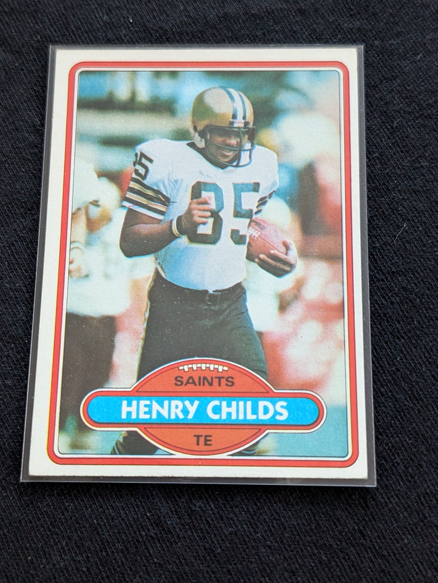 Henry Childs New Orleans Saints TE Vintage Topps Lot (2) 1980 1981