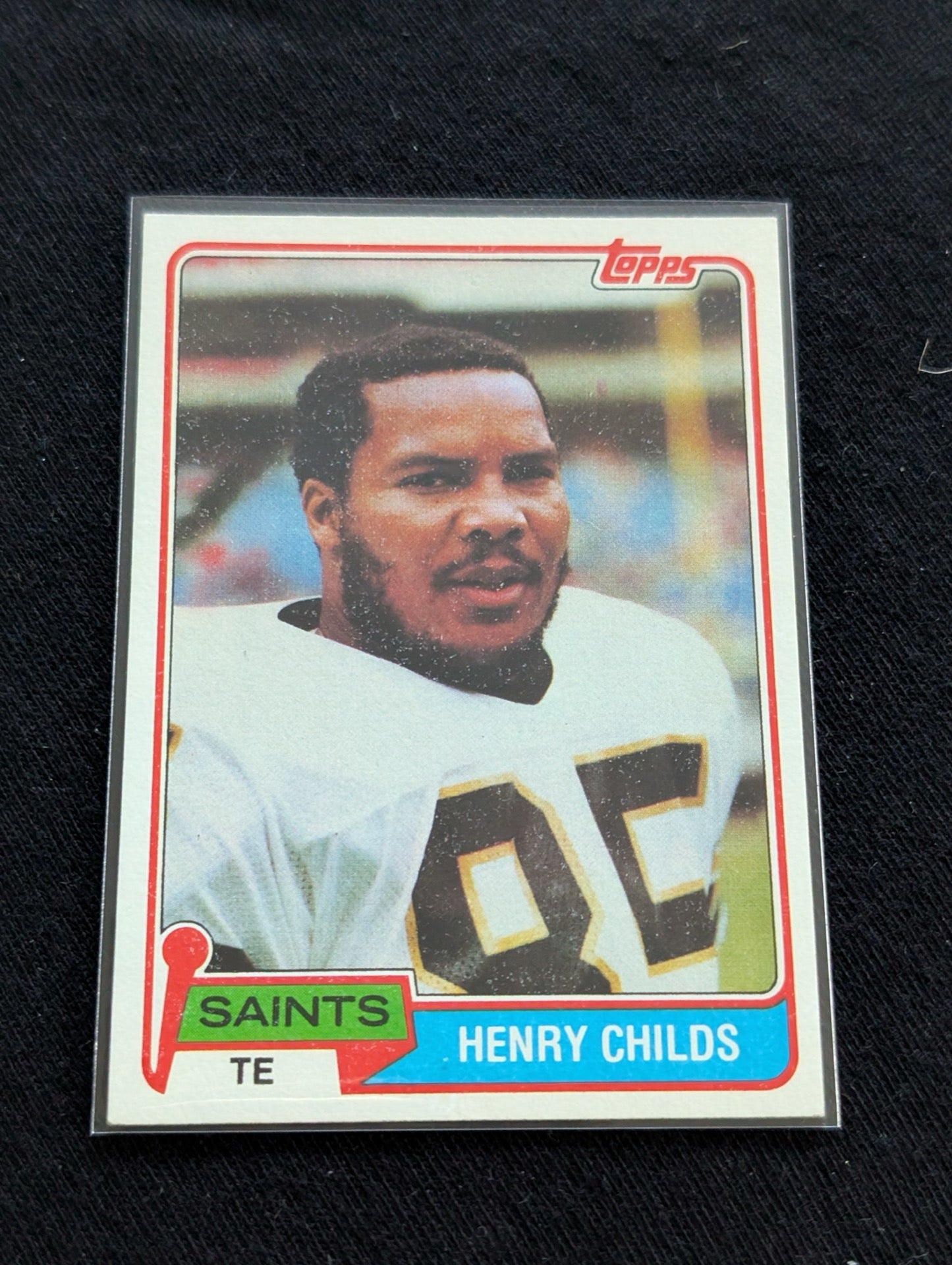 Henry Childs New Orleans Saints TE Vintage Topps Lot (2) 1980 1981