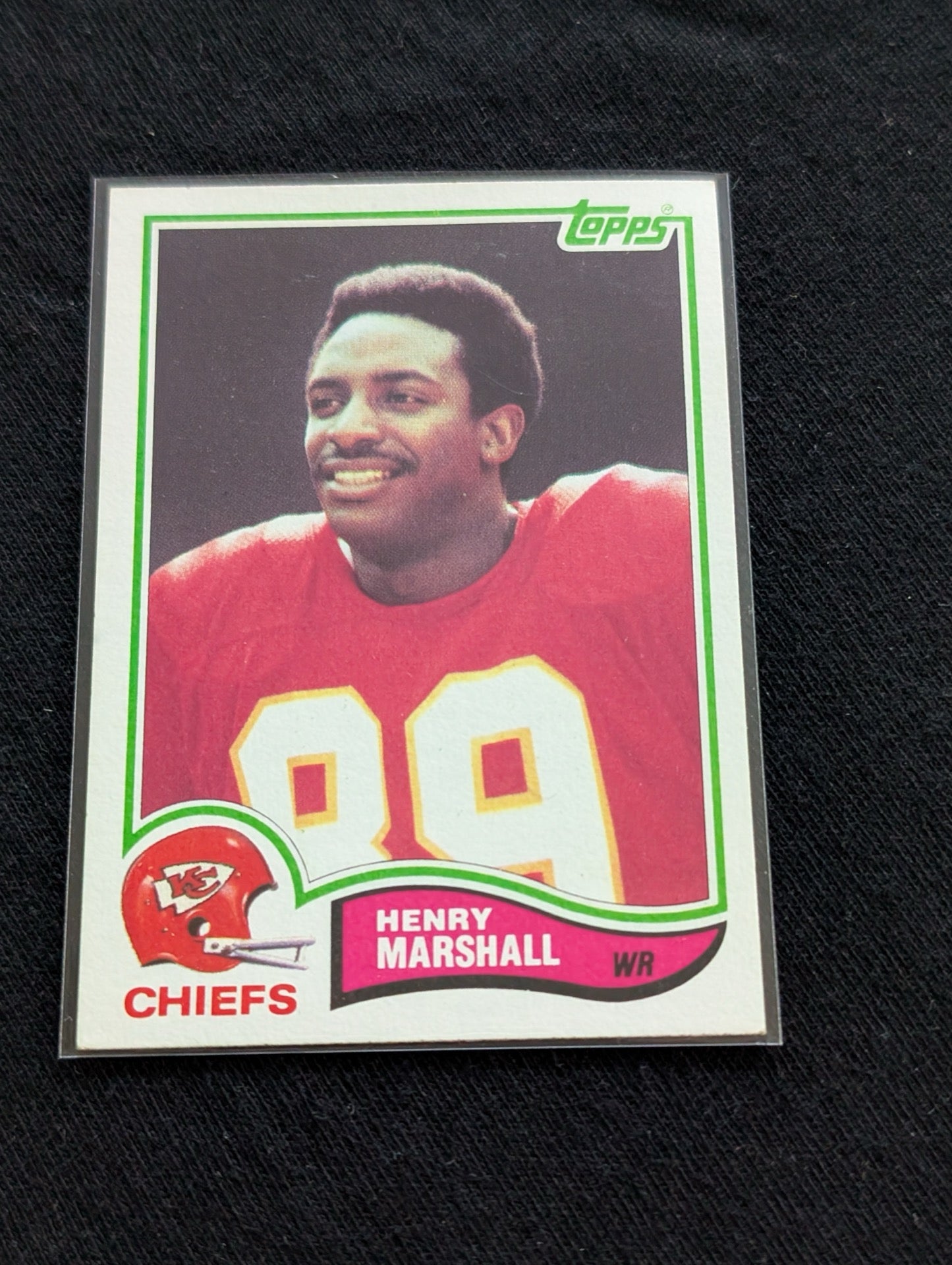 Henry Marshall Kansas City Chiefs WR Vintage Topps Lot (2) 1980 1981