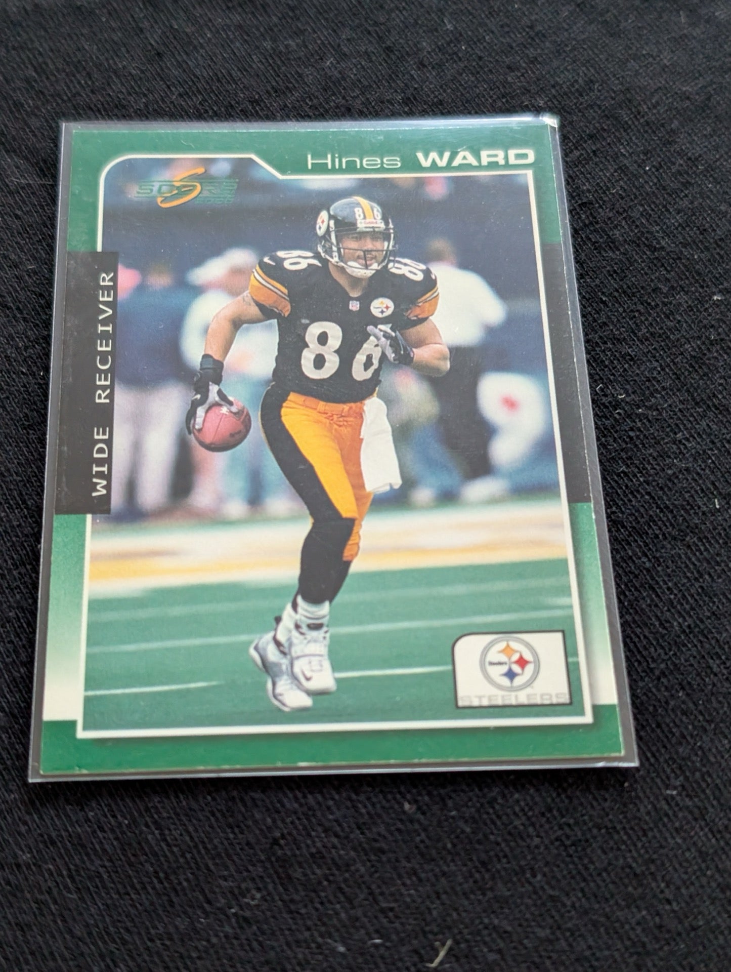 Hines Ward Steelers Legend Card Lot (2) 2002 Score & 2003 Playoff Momentum