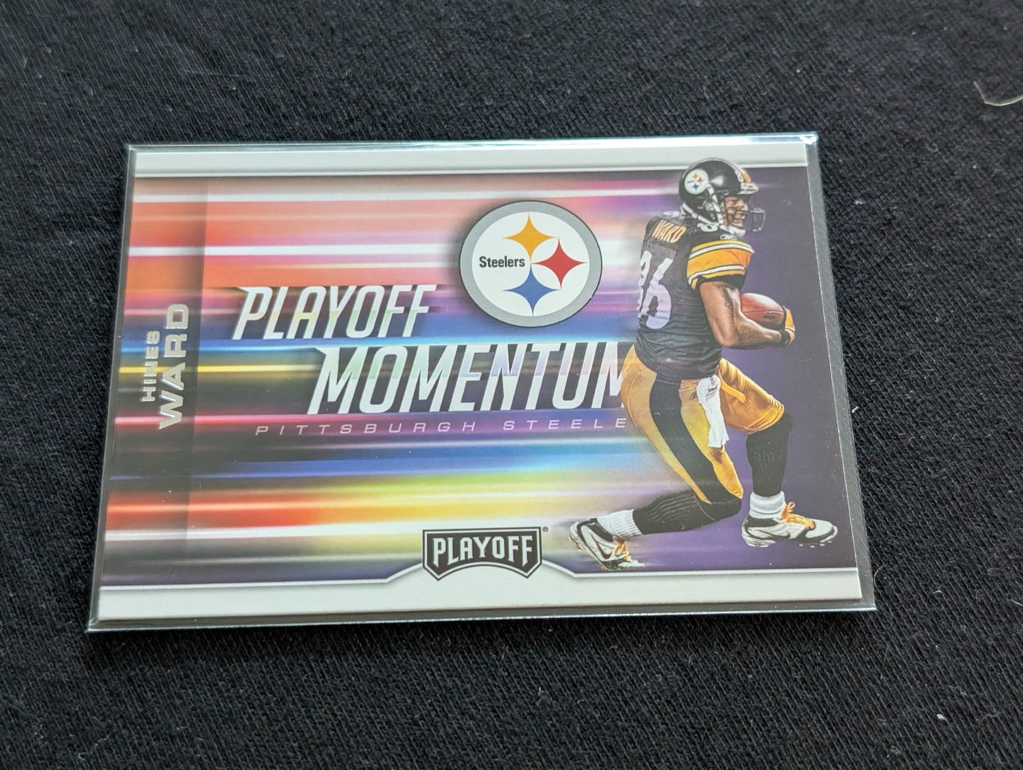 Hines Ward Steelers Legend Card Lot (2) 2002 Score & 2003 Playoff Momentum