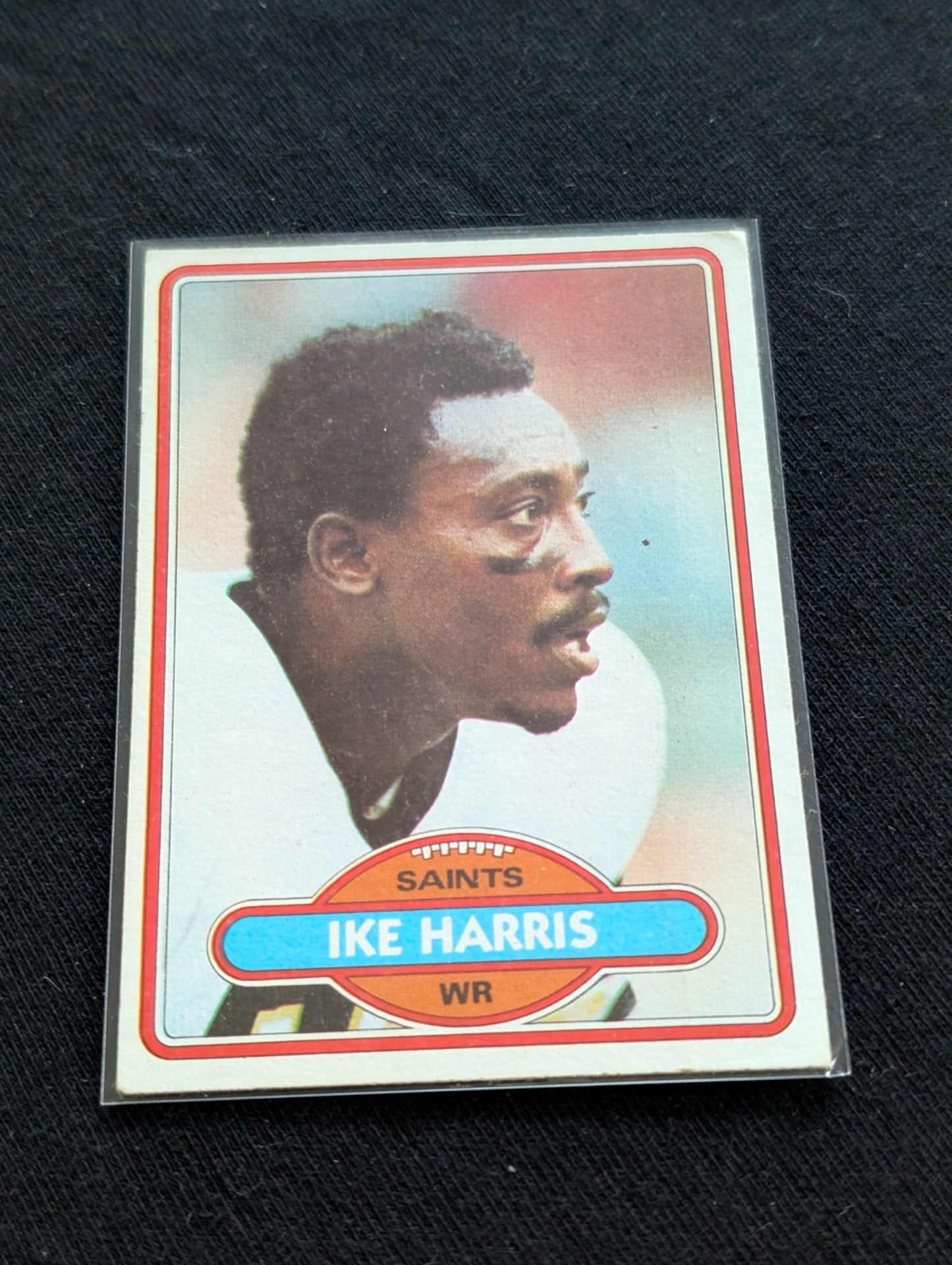 Ike Harris New Orleans Saints WR Vintage Topps Card Lot (2) 1980 1981