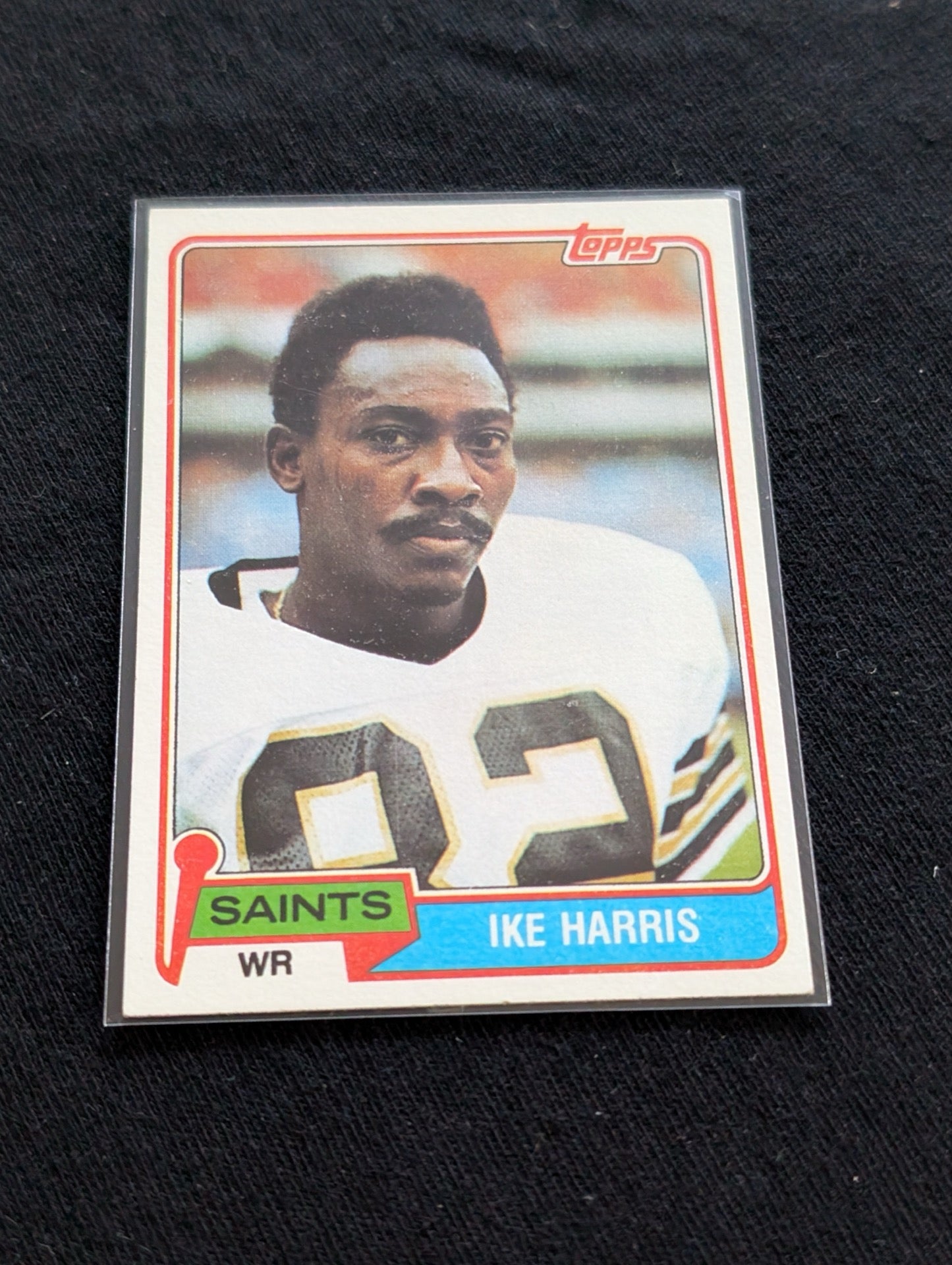 Ike Harris New Orleans Saints WR Vintage Topps Card Lot (2) 1980 1981