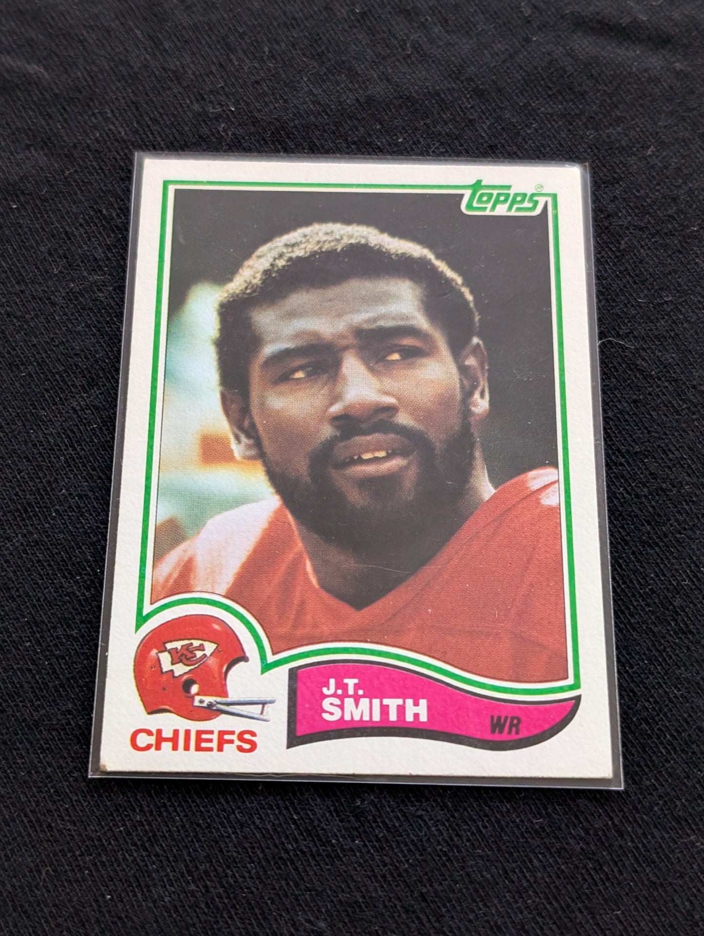 J.T. Smith Kansas City Chiefs WR Vintage Topps Lot (2) 1980 1981 Pro Bowl